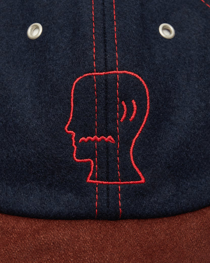 Brain Dead Flannel Wire Brim Hat Navy Hats Caps BDP25H010042 NAVY