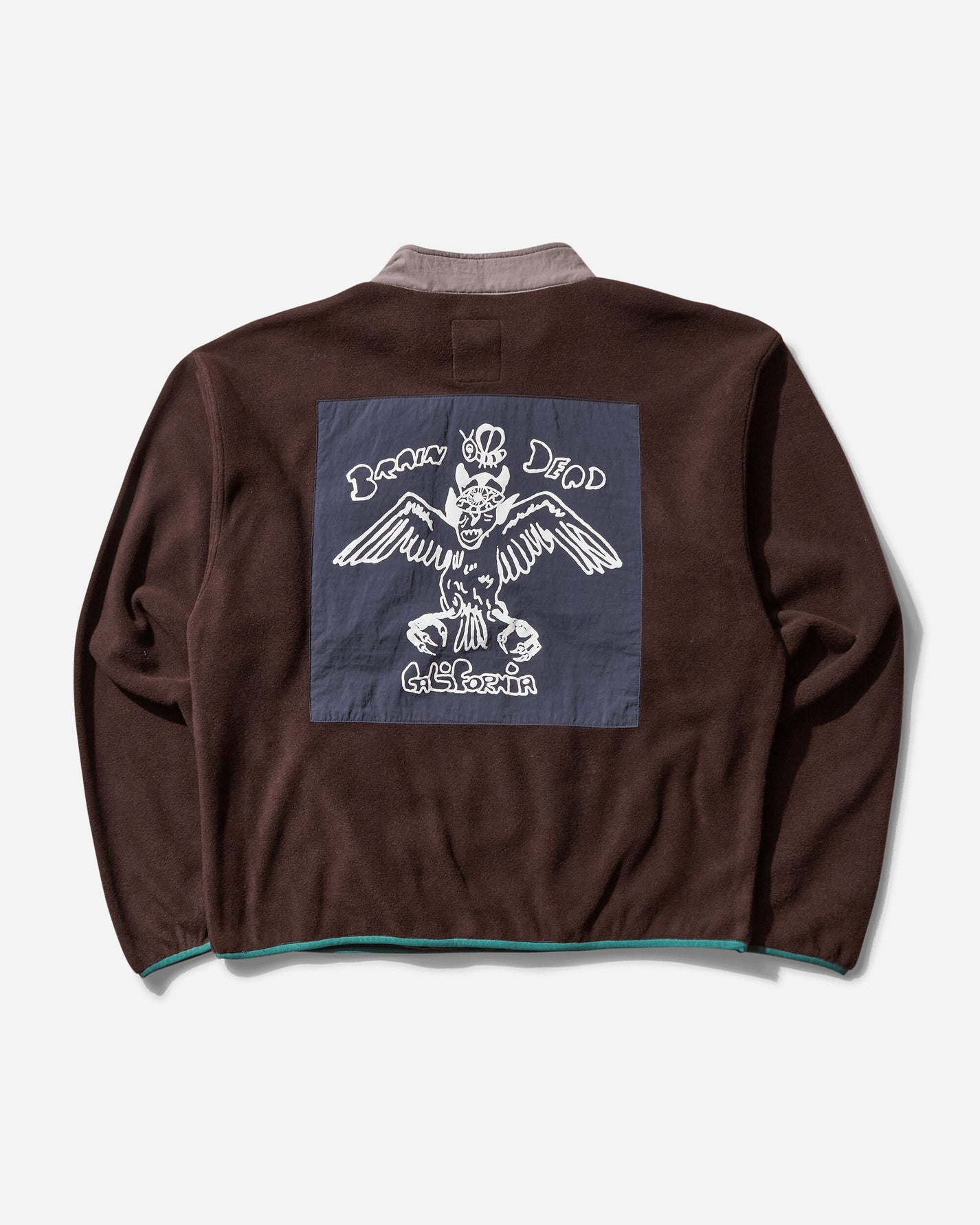 Brain Dead Brain Dead Equip Fleece Pullover Jacket Brown Coats and Jackets Jackets BDS25T340043 BRN