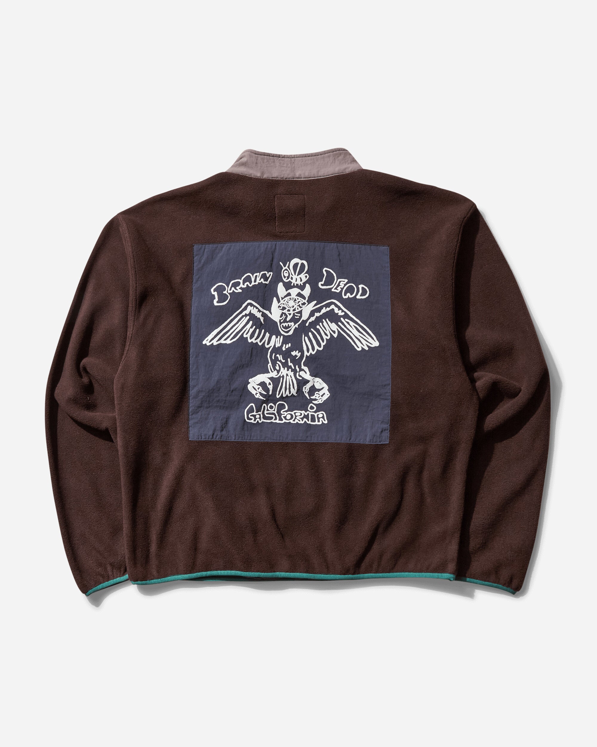 Brain Dead Brain Dead Equip Fleece Pullover Jacket Brown Coats and Jackets Jackets BDS25T340043 BRN