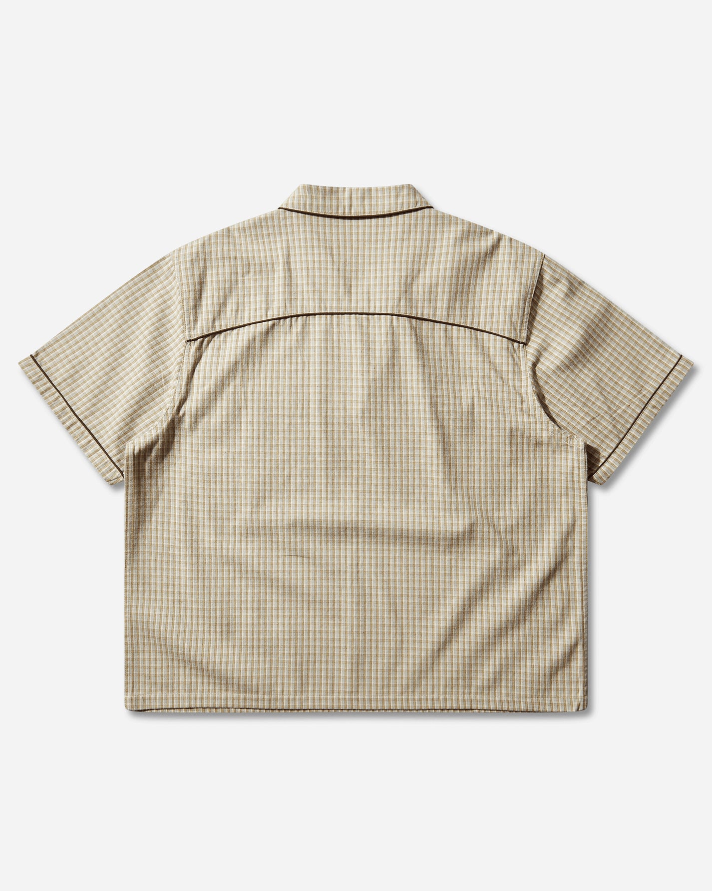 Brain Dead Check Western Shirt Taupe Shirts Longsleeve Shirt P26T05004844 Beige