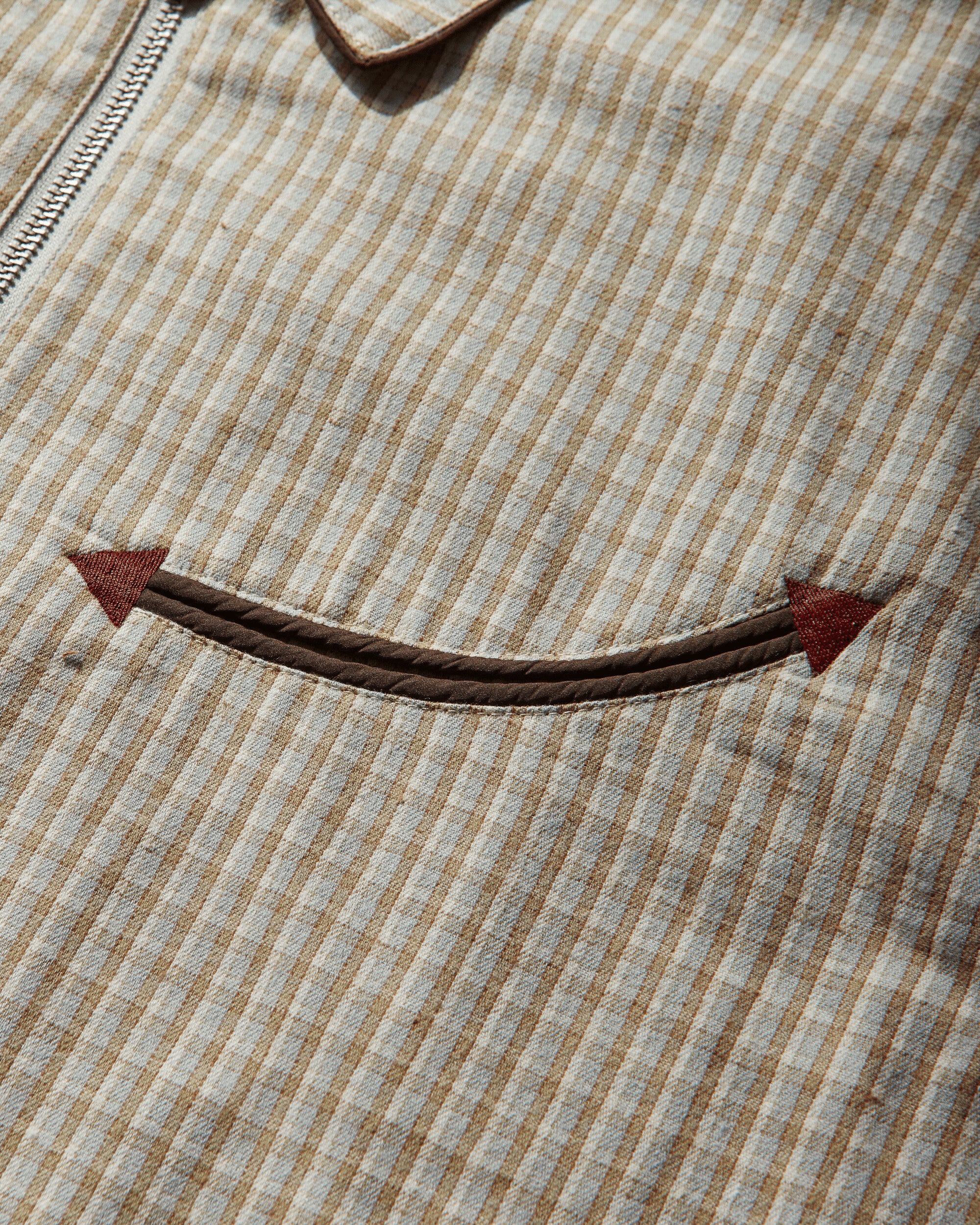 Brain Dead Check Western Shirt Taupe Shirts Longsleeve Shirt P26T05004844 Beige