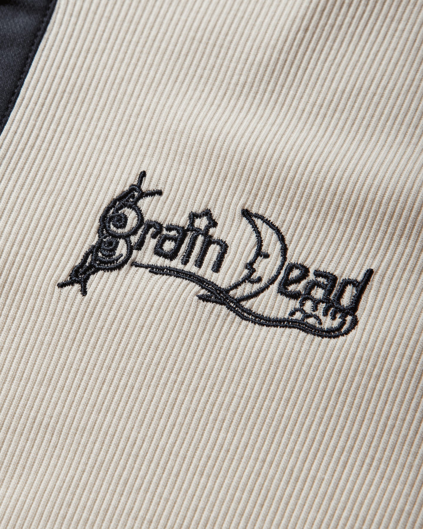 Brain Dead Ribbed Henley Natural Shirts Longsleeve Shirt P26T19004837 Beige