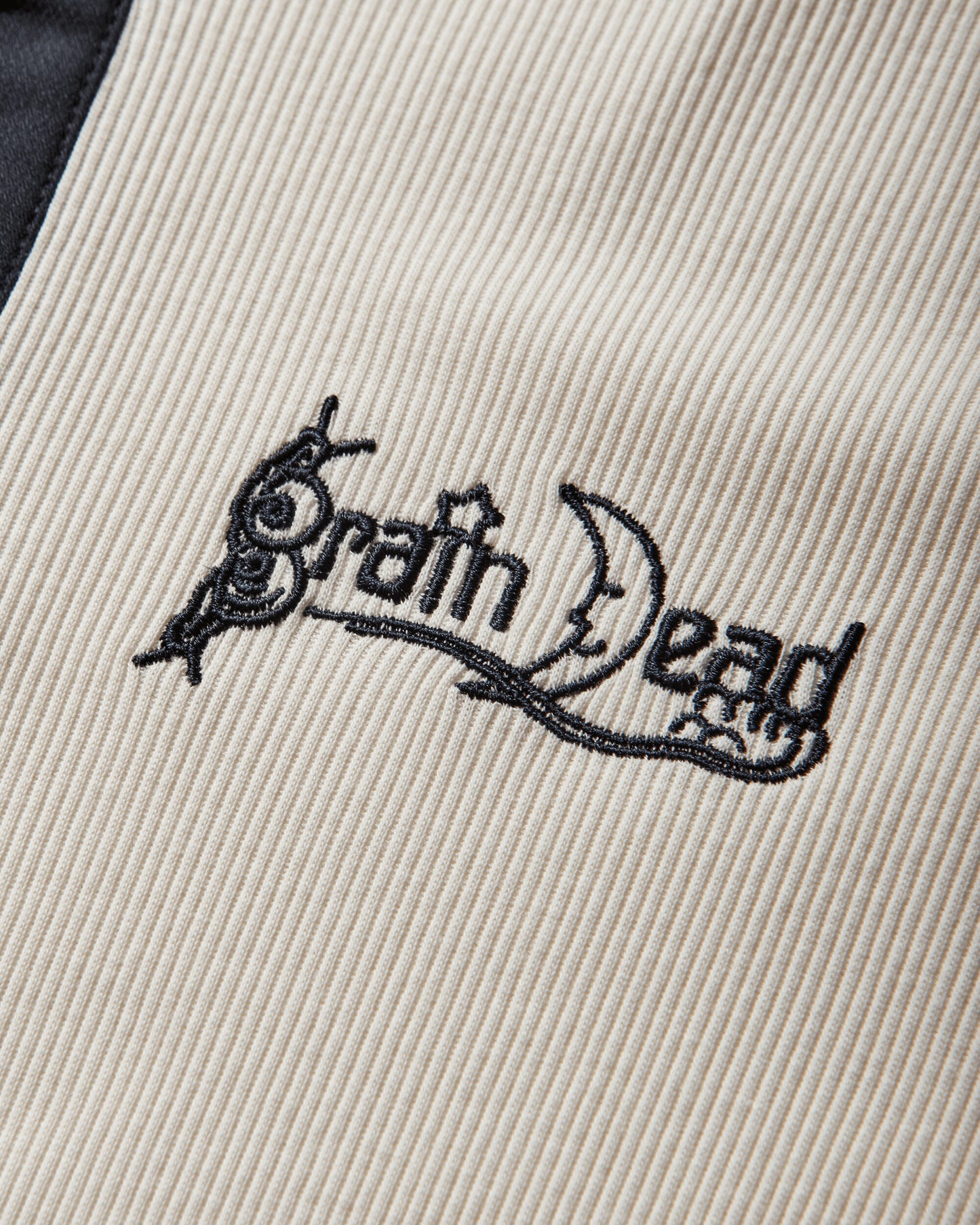 Brain Dead Ribbed Henley Natural Shirts Longsleeve Shirt P26T19004837 Beige