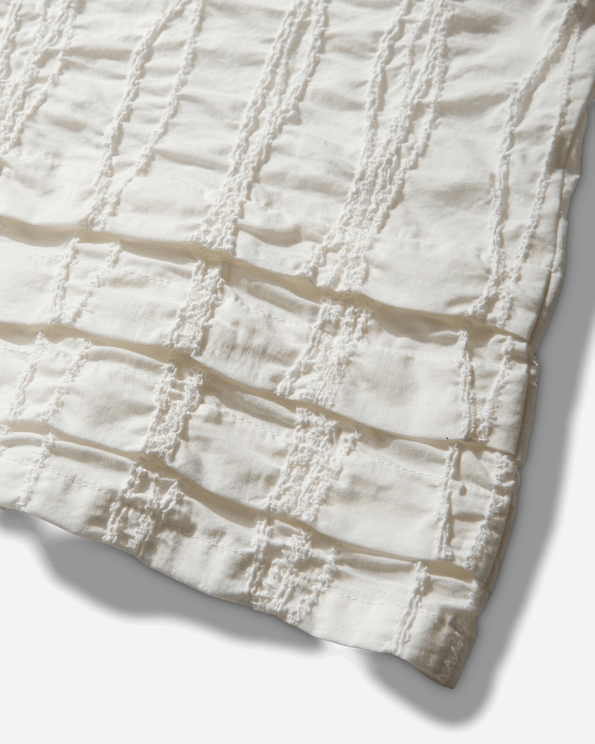 Brain Dead Twisted Seersucker Button Up Shirt Cream Shirts Longsleeve Shirt P26T17004839 Beige