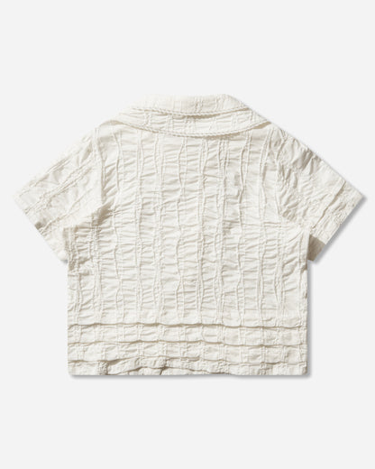 Brain Dead Twisted Seersucker Button Up Shirt Cream Shirts Longsleeve Shirt P26T17004839 Beige