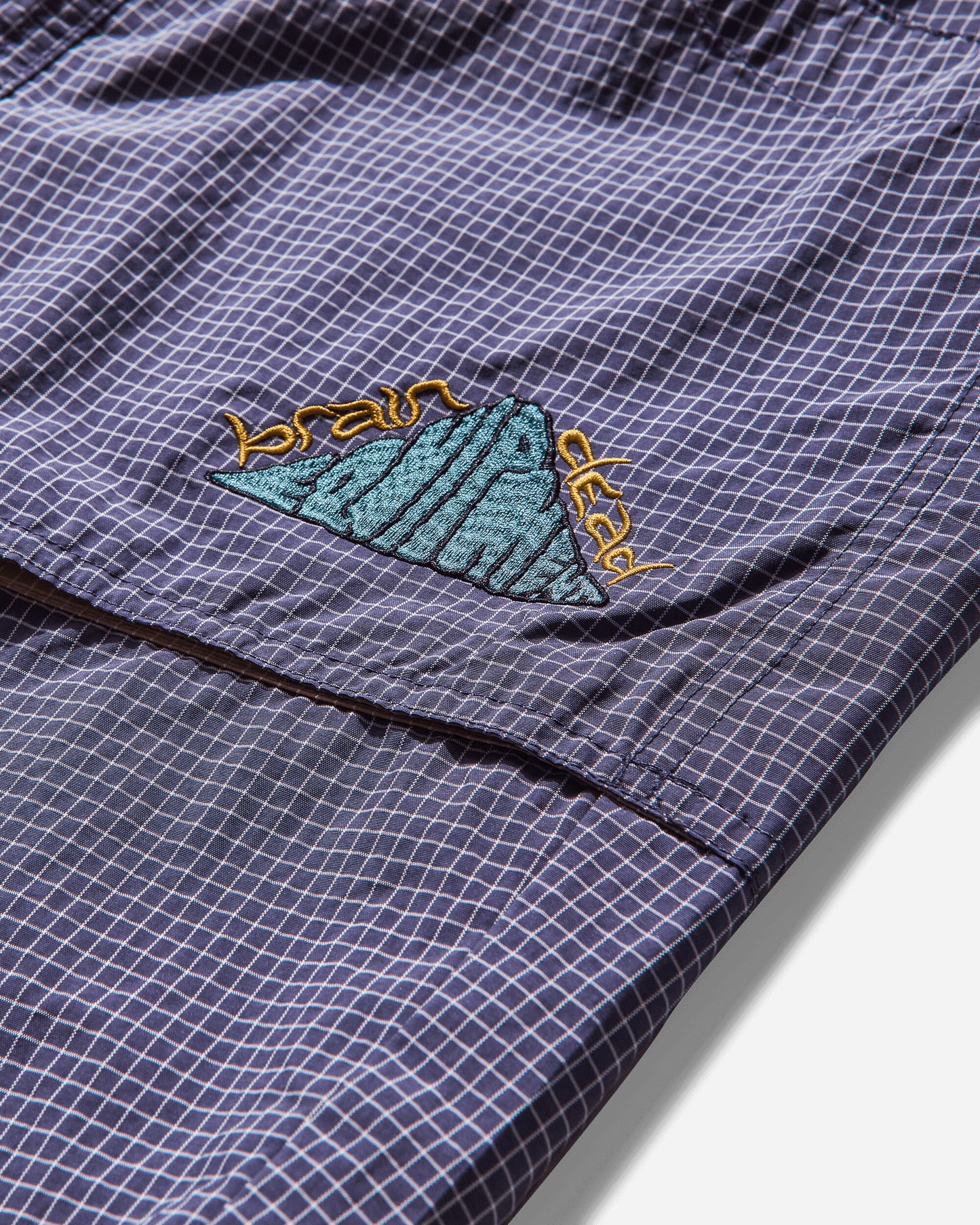 Brain Dead Gridded Ripstop Utility Short Blueberry Shorts Short BDS25B210042 BLUB