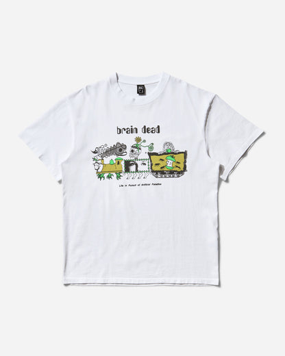 Brain Dead Artificial Paradise T-Shirt White T-Shirts Shortsleeve BDS25T00O044 WHT