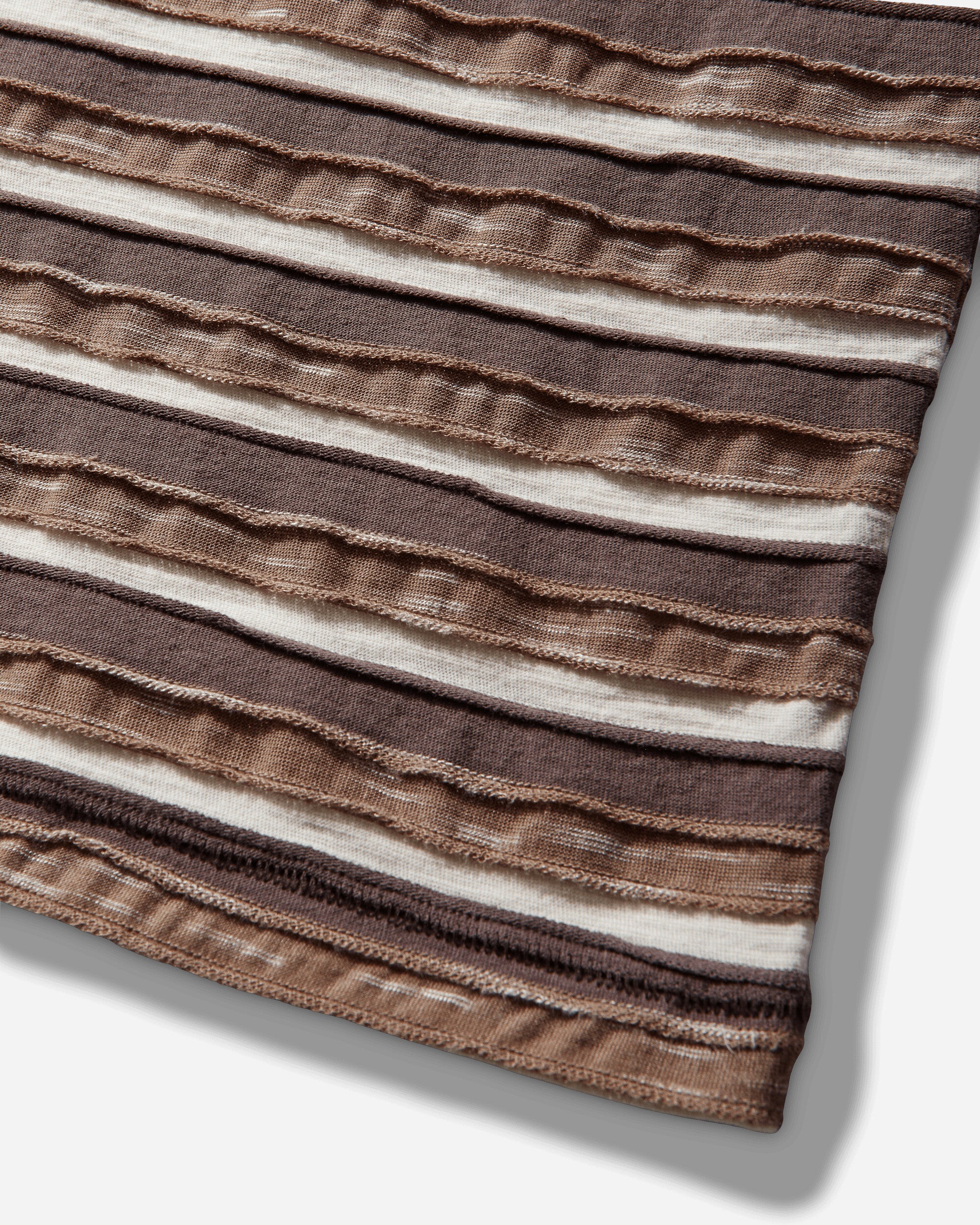 Brain Dead Casey Striped T Shirt Coffee Shirts Shortsleeve Shirt P26T00004980 Brown