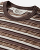 Brain Dead Casey Striped T Shirt Coffee Shirts Shortsleeve Shirt P26T00004980 Brown