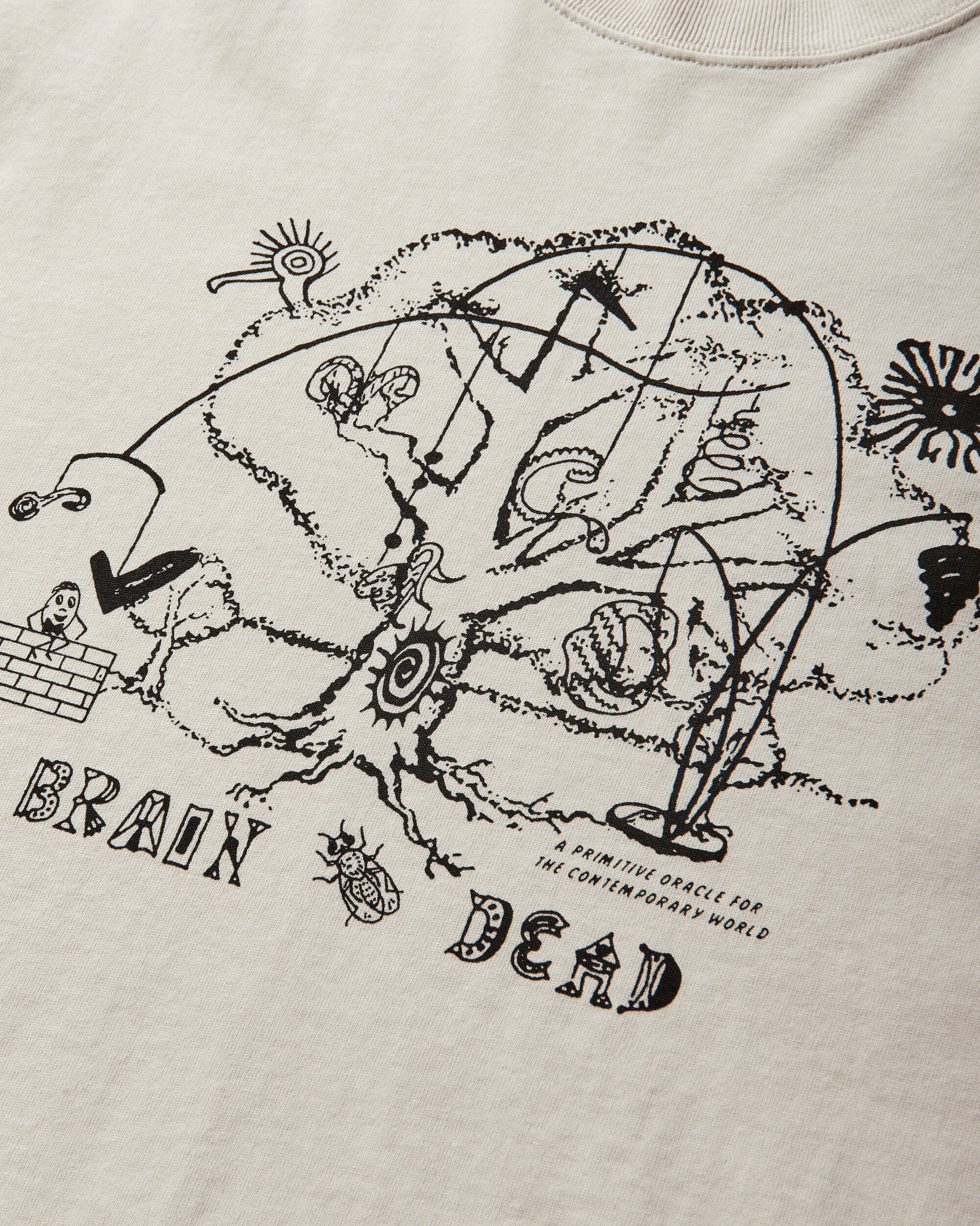 Brain Dead Oracle T Shirt Natural Shirts Shortsleeve Shirt P26T00005062 Beige