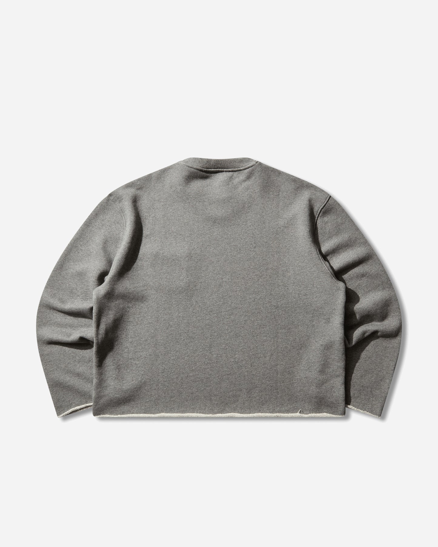 Brain Dead Boxy French Terry Sweatshirt Heather Grey Knitwears Sweaters P26O12004831 Grey