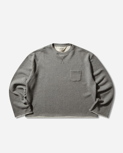 Brain Dead Boxy French Terry Sweatshirt Heather Grey Knitwears Sweaters P26O12004831 Grey