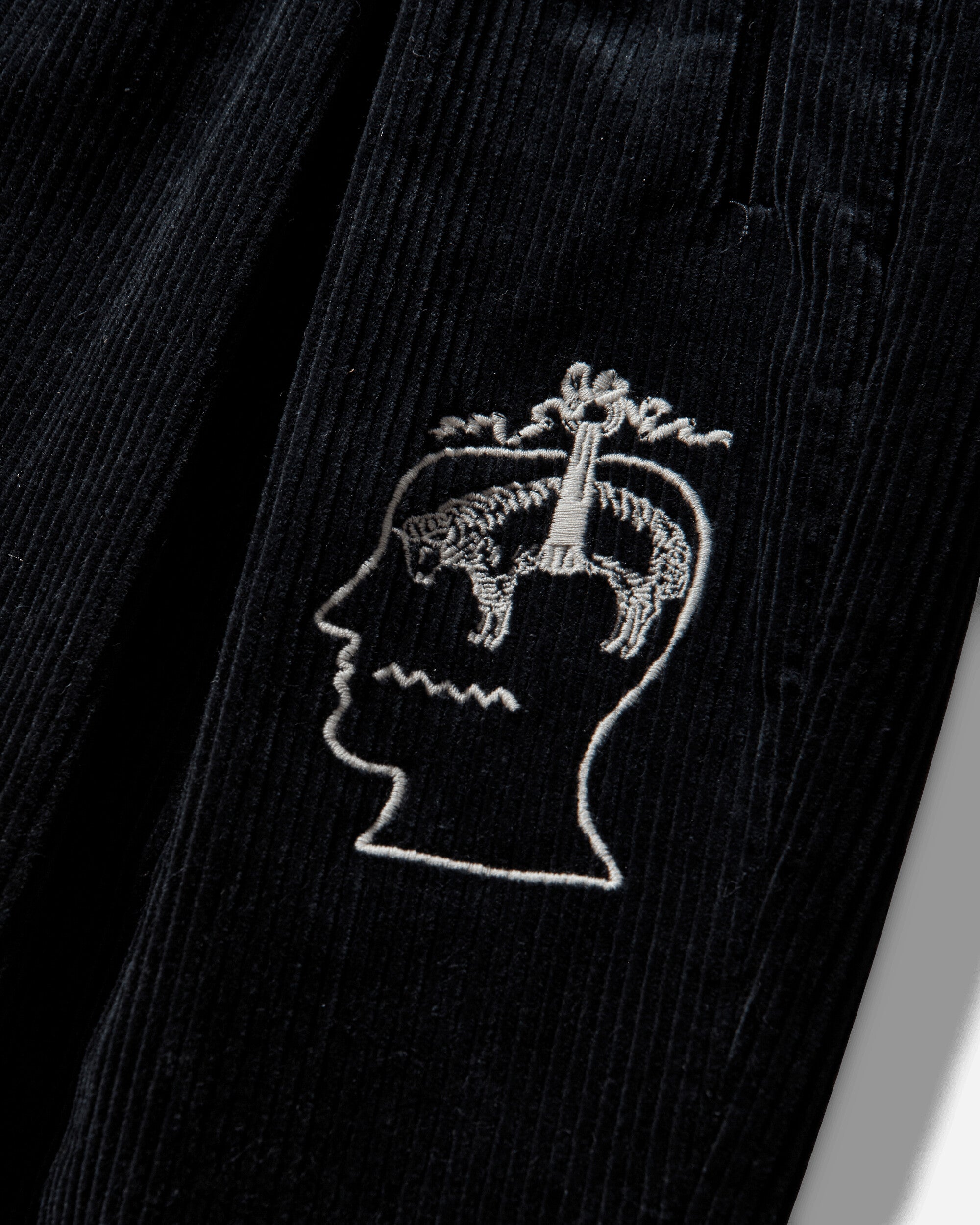 Brain Dead Bbc Pleated Corduroy Trouser Mid Blue Pants Trousers F25B13004595 Blue