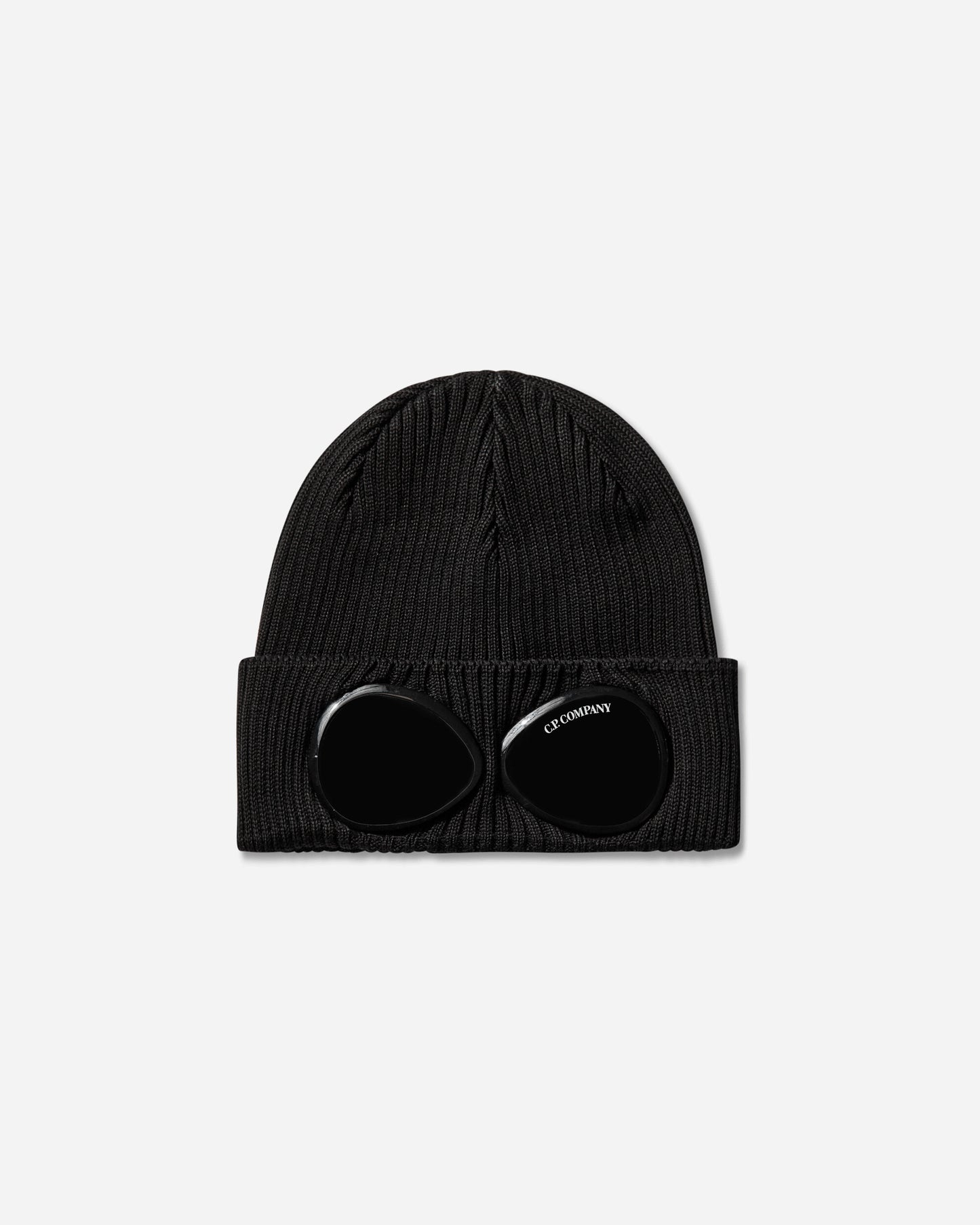 C.P. Company Cotton Goggle Beanie Black Hats Beanies RSCMAC747A-000727A 999