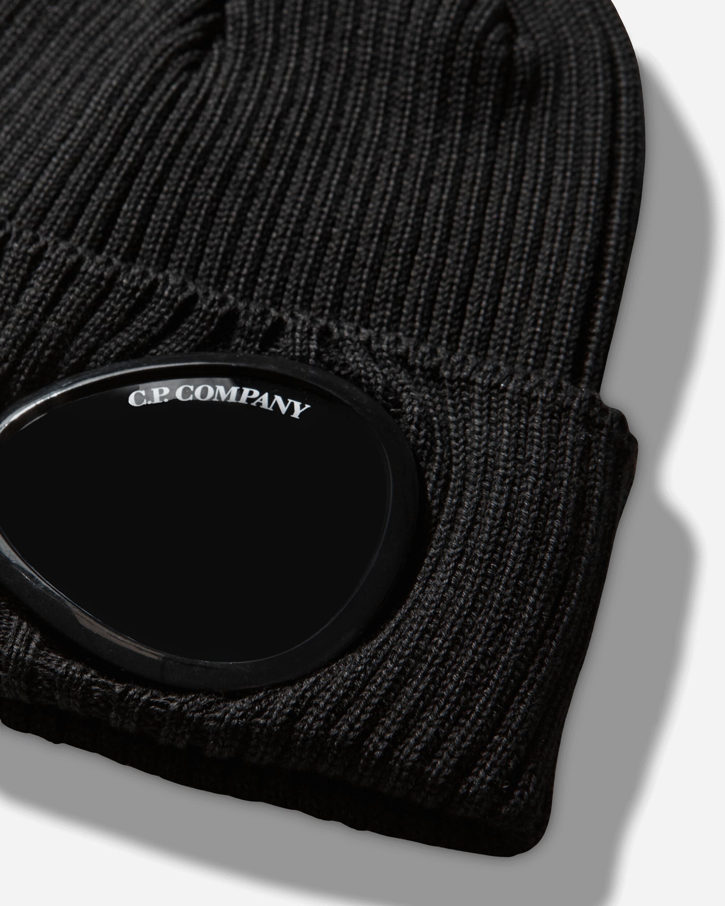 C.P. Company Cotton Goggle Beanie Black Hats Beanies RSCMAC747A-000727A 999