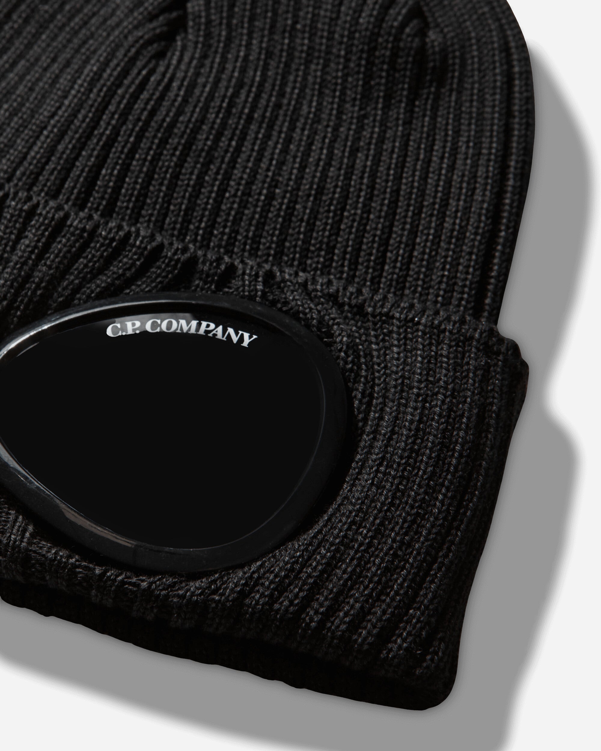 C.P. Company Cotton Goggle Beanie Black Hats Beanies RSCMAC747A-000727A 999