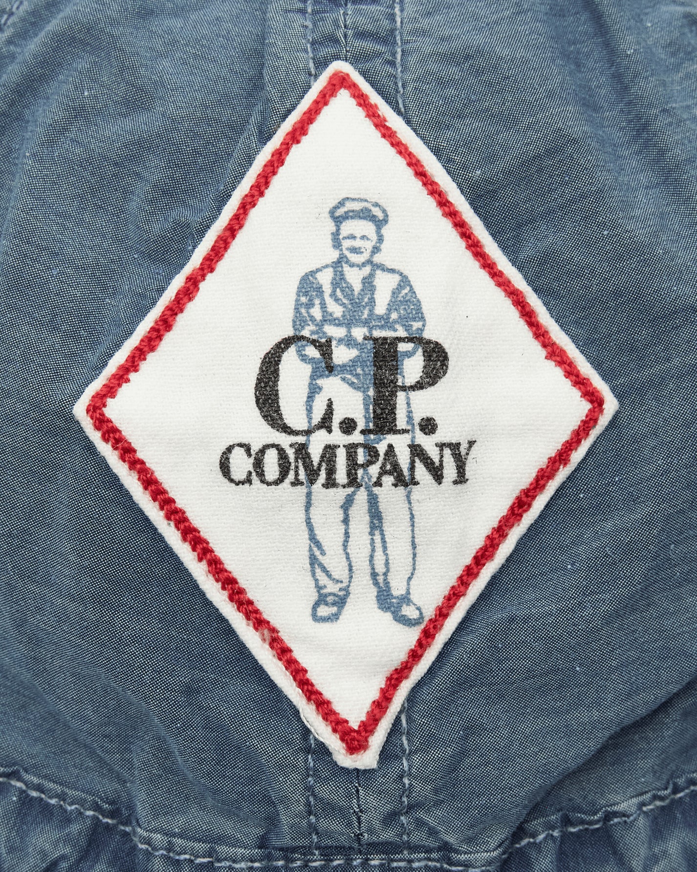 C.P. Company Accessories Baseball Cap In 50 Fili Bleached Stone Bleach Hats Caps 20CMAC285A-110288B D11