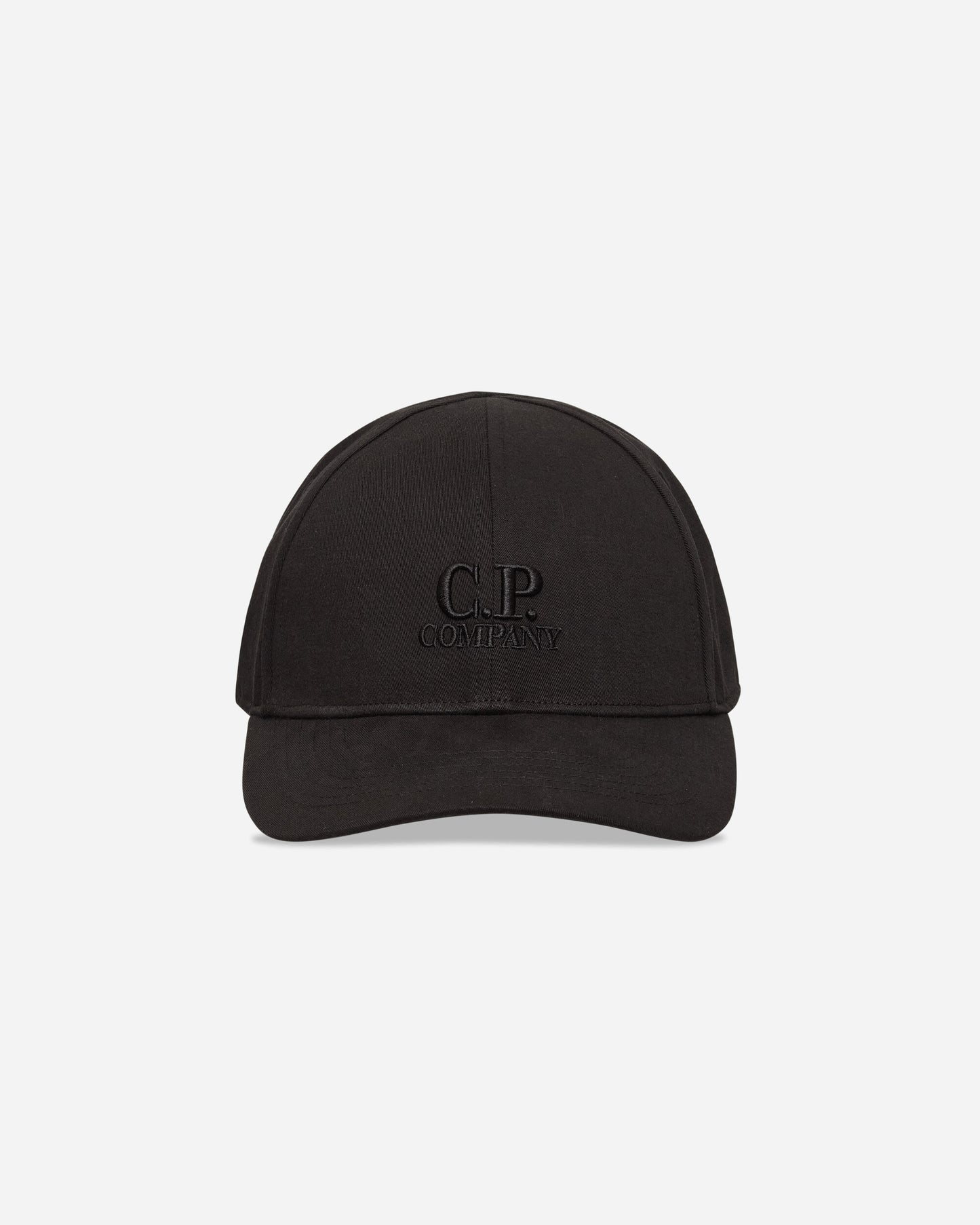 C.P. Company Gabardine Logo Cap Black Hats Caps RCCMAC750A-006288A 999