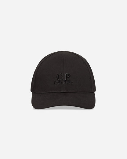 C.P. Company Gabardine Logo Cap Black Hats Caps RCCMAC750A-006288A 999
