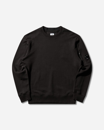 C.P. Company Diagonal Raised Fleece Crewneck Lens Sweatshirt Black Sweatshirts Crewneck RCCMSS713A-005086W 999