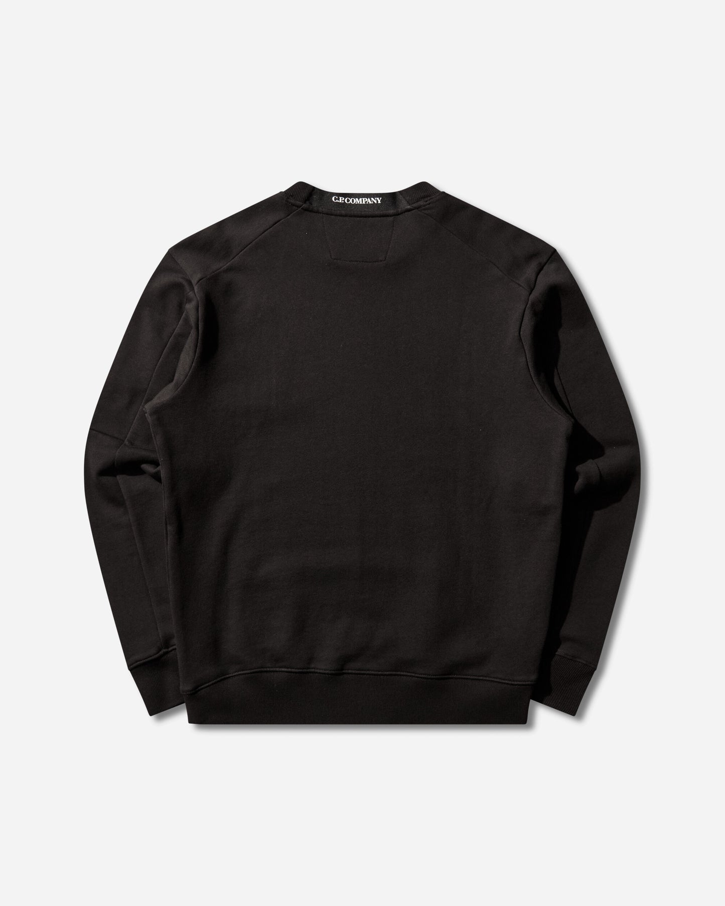 C.P. Company Diagonal Raised Fleece Crewneck Lens Sweatshirt Black Sweatshirts Crewneck RCCMSS713A-005086W 999