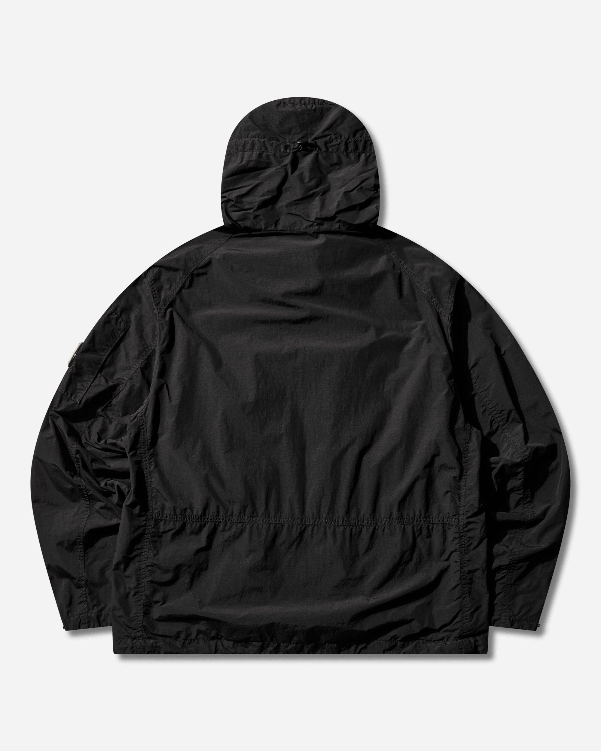 C.P. Company Flatt Nylon Goggle Jacket Black Coats and Jackets Jackets 20CMOW013A-005991G 999