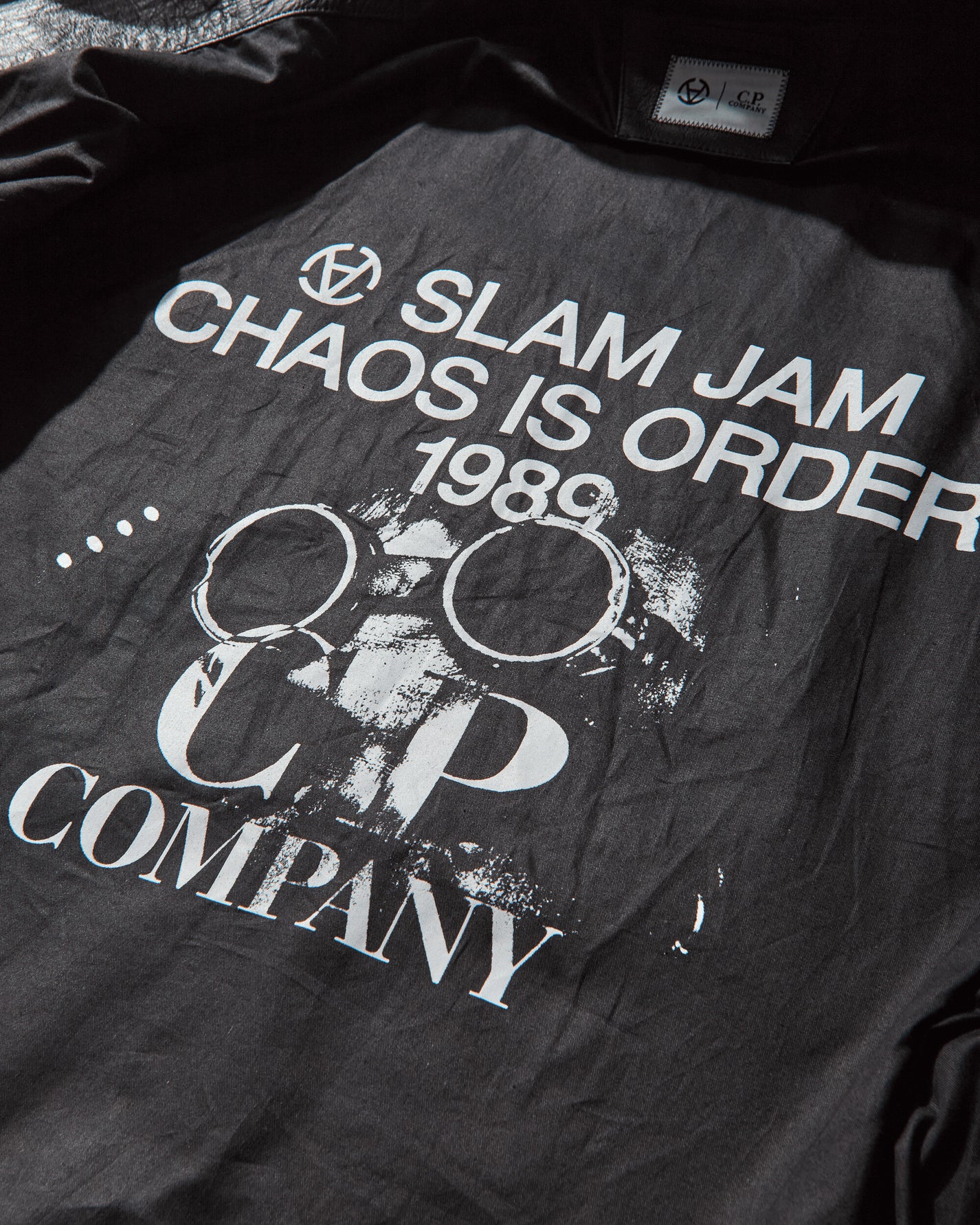 C.P. Company CP Company x Slam Jam Leather Miller Jacket Black Coats and Jackets Leather Jackets 19CSOW700S 001