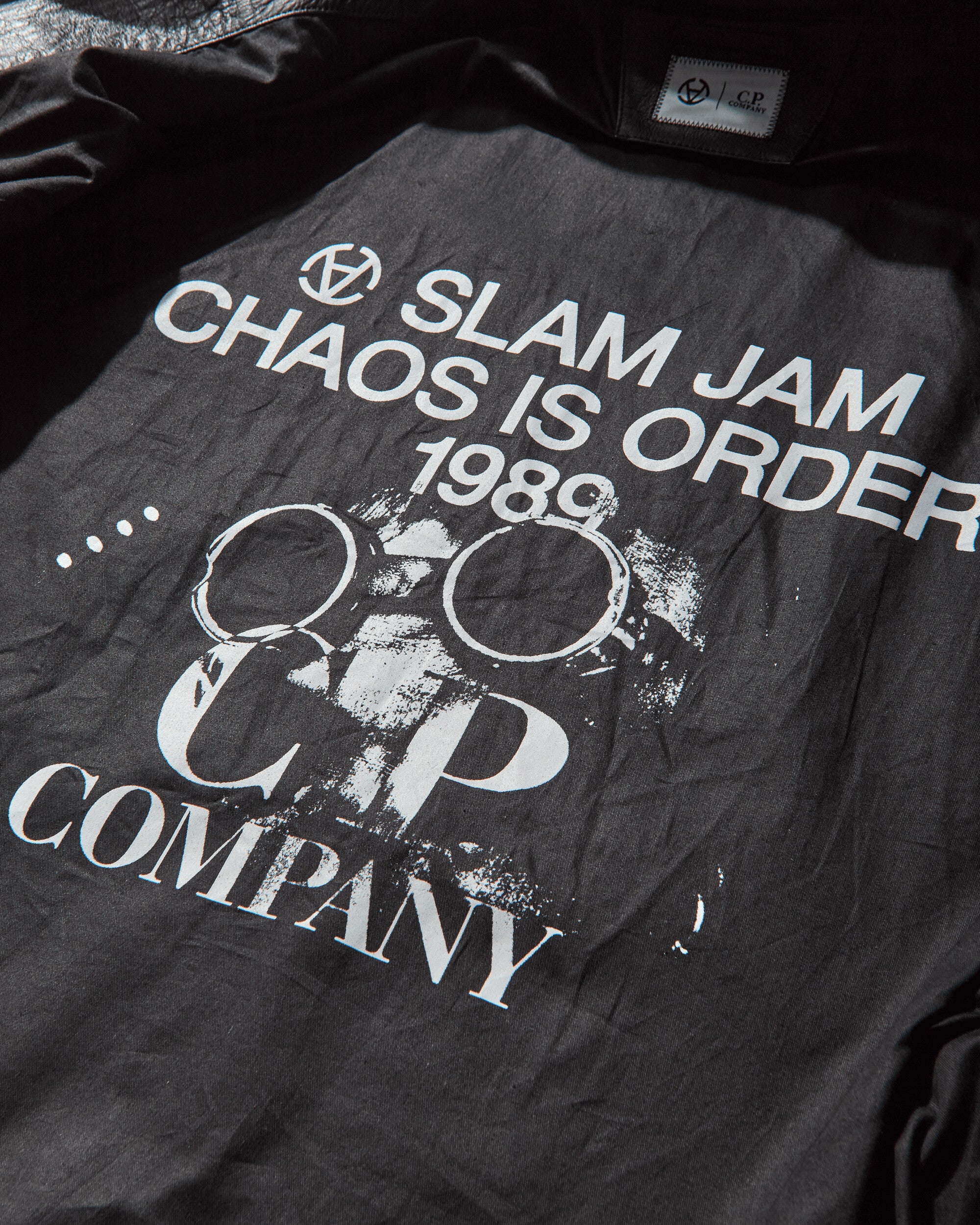C.P. Company CP Company x Slam Jam Leather Miller Jacket Black Coats and Jackets Leather Jackets 19CSOW700S 001