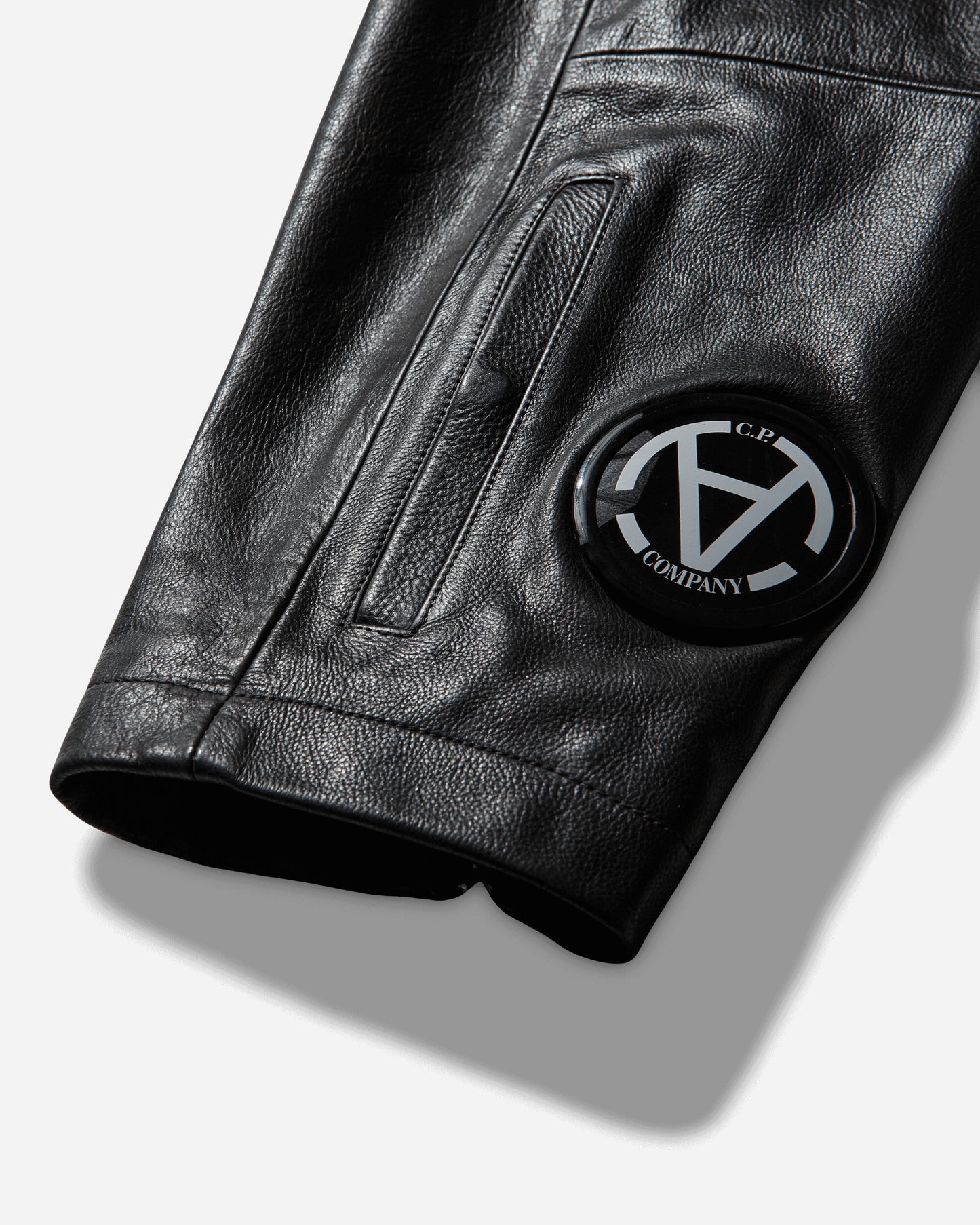 C.P. Company CP Company x Slam Jam Leather Miller Jacket Black Coats and Jackets Leather Jackets 19CSOW700S 001