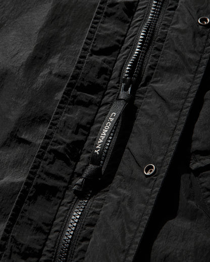 C.P. Company Chrome-R Hooded Lens Overshirt Black Shirts Overshirt 20CMOS058A-005904G 999