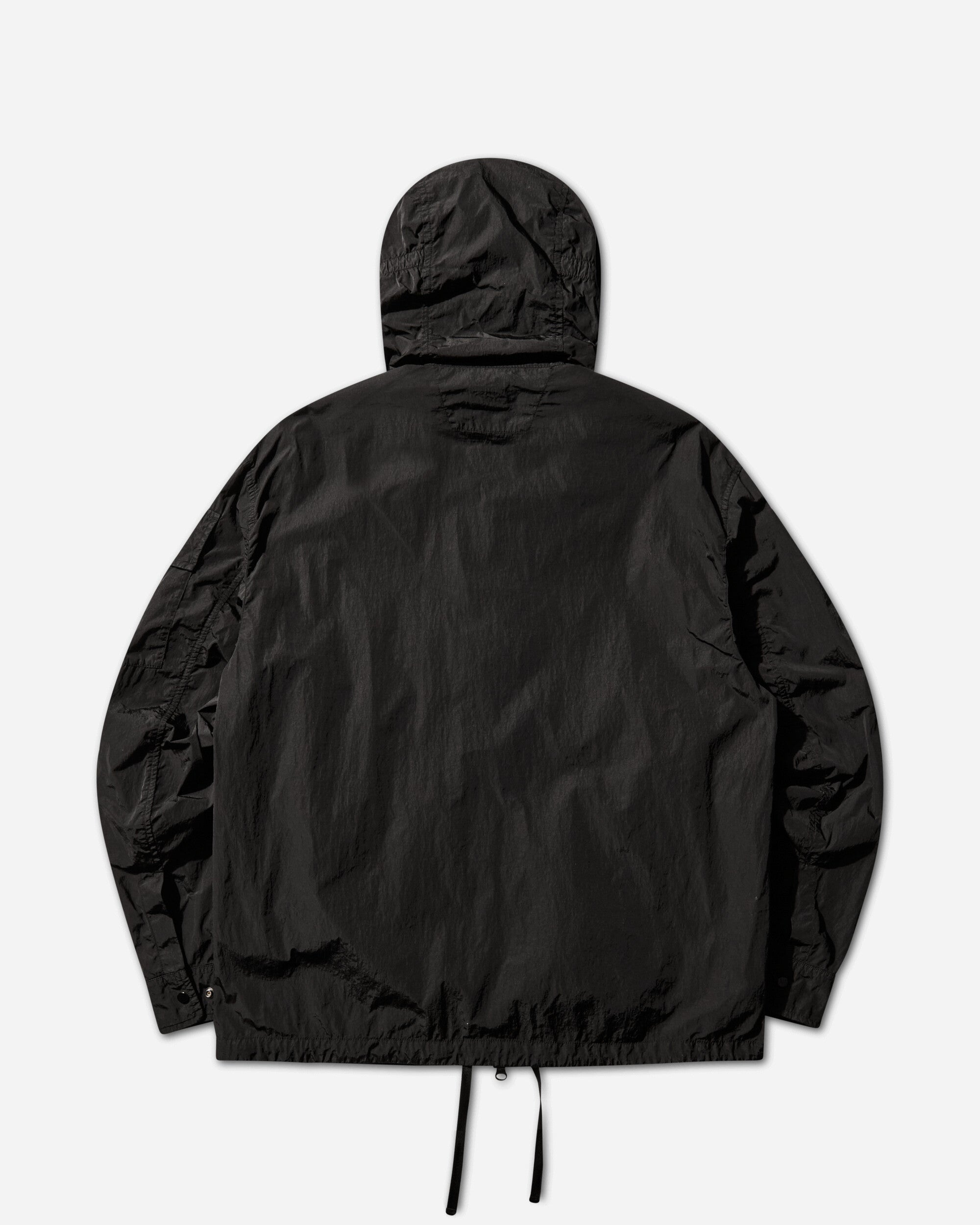 C.P. Company Chrome-R Hooded Lens Overshirt Black Shirts Overshirt 20CMOS058A-005904G 999