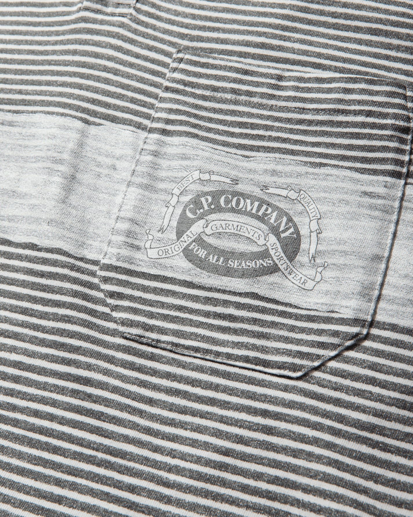 C.P. Company Polo Short Sleeve In Printed Jersey 20/1 Gunmetal T-Shirts Polo 20CMPL278A-110681P 921