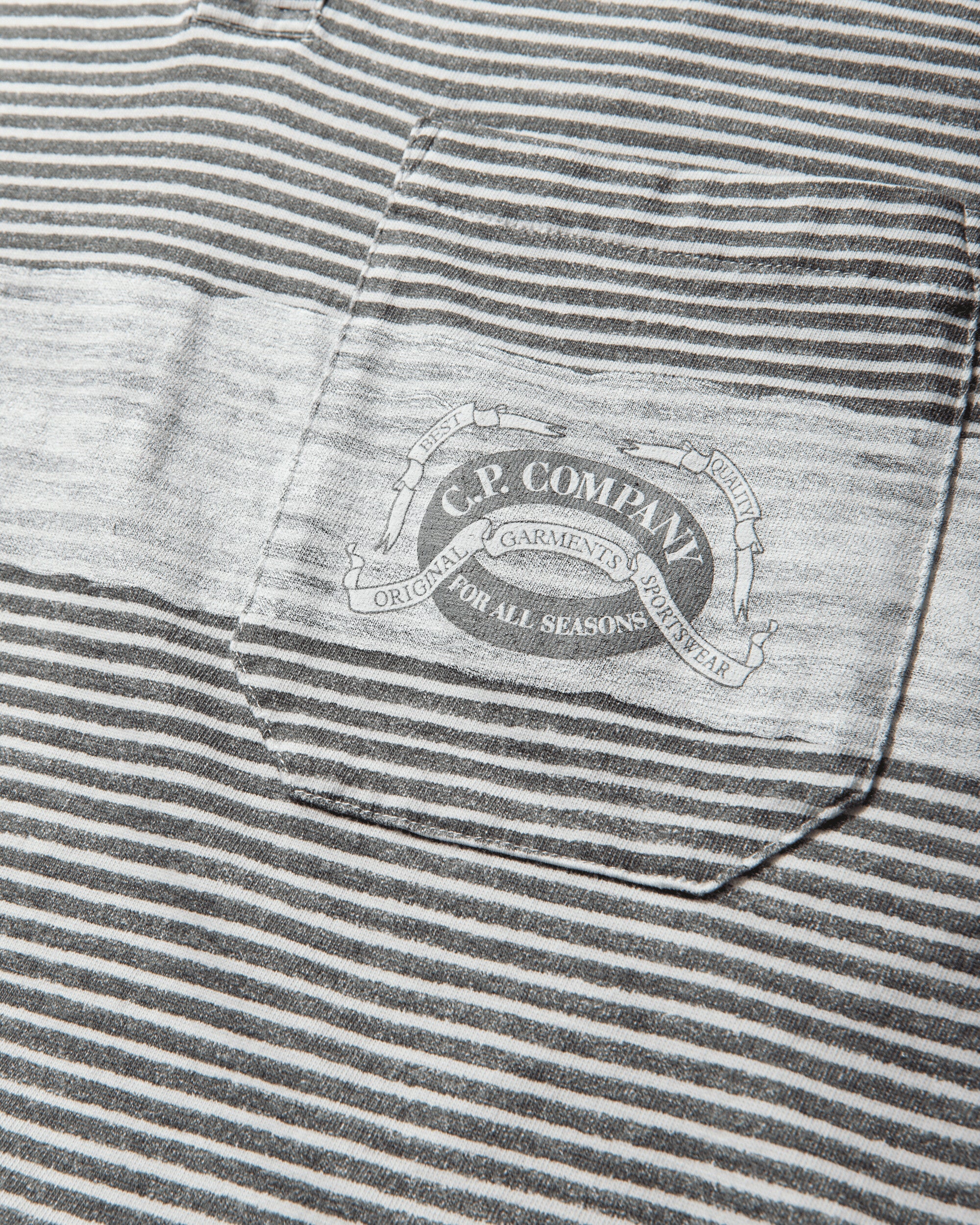 C.P. Company Polo Short Sleeve In Printed Jersey 20/1 Gunmetal T-Shirts Polo 20CMPL278A-110681P 921