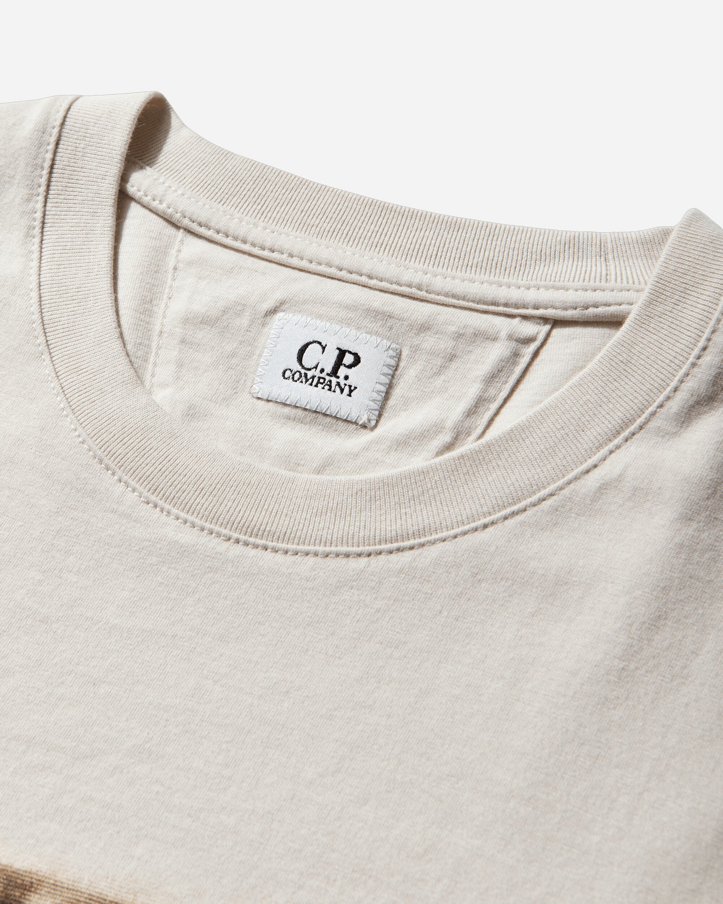 C.P. Company 30/1 Jersey Short Sleeve Logo T-Shirt Frozen Dew T-Shirts Shortsleeve 20CMTS141A-110579W 114