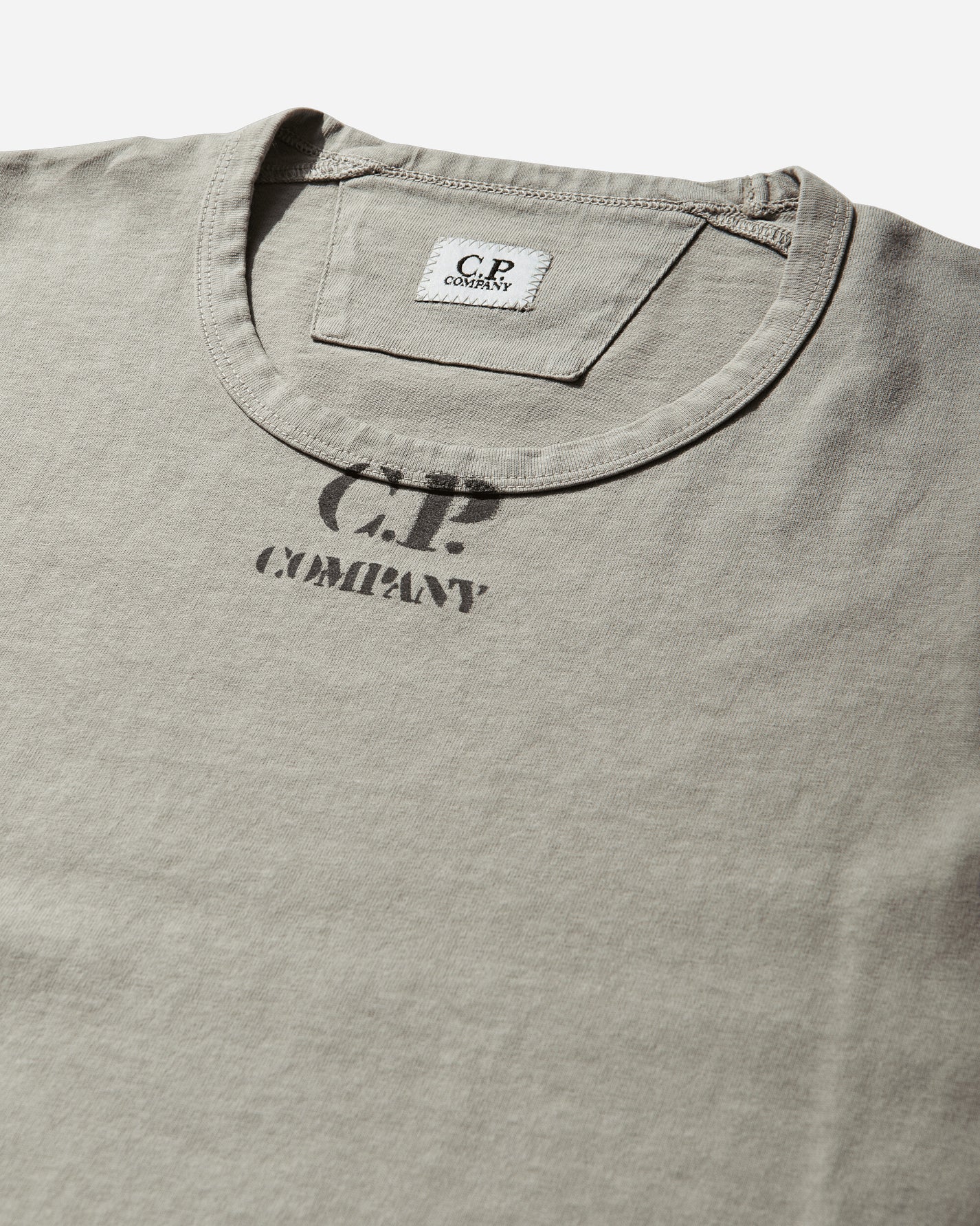 C.P. Company T-Shirts Short Sleeve In 1020 Jersey Moss Gray T-Shirts Shortsleeve 20CMTS214A-006057O 610