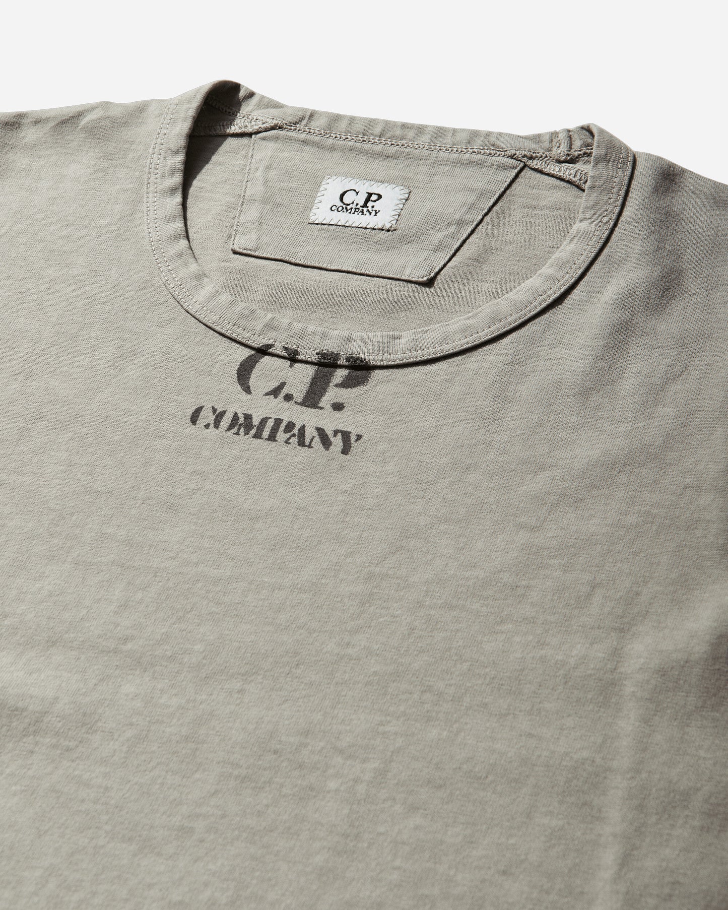 C.P. Company T-Shirts Short Sleeve In 1020 Jersey Moss Gray T-Shirts Shortsleeve 20CMTS214A-006057O 610
