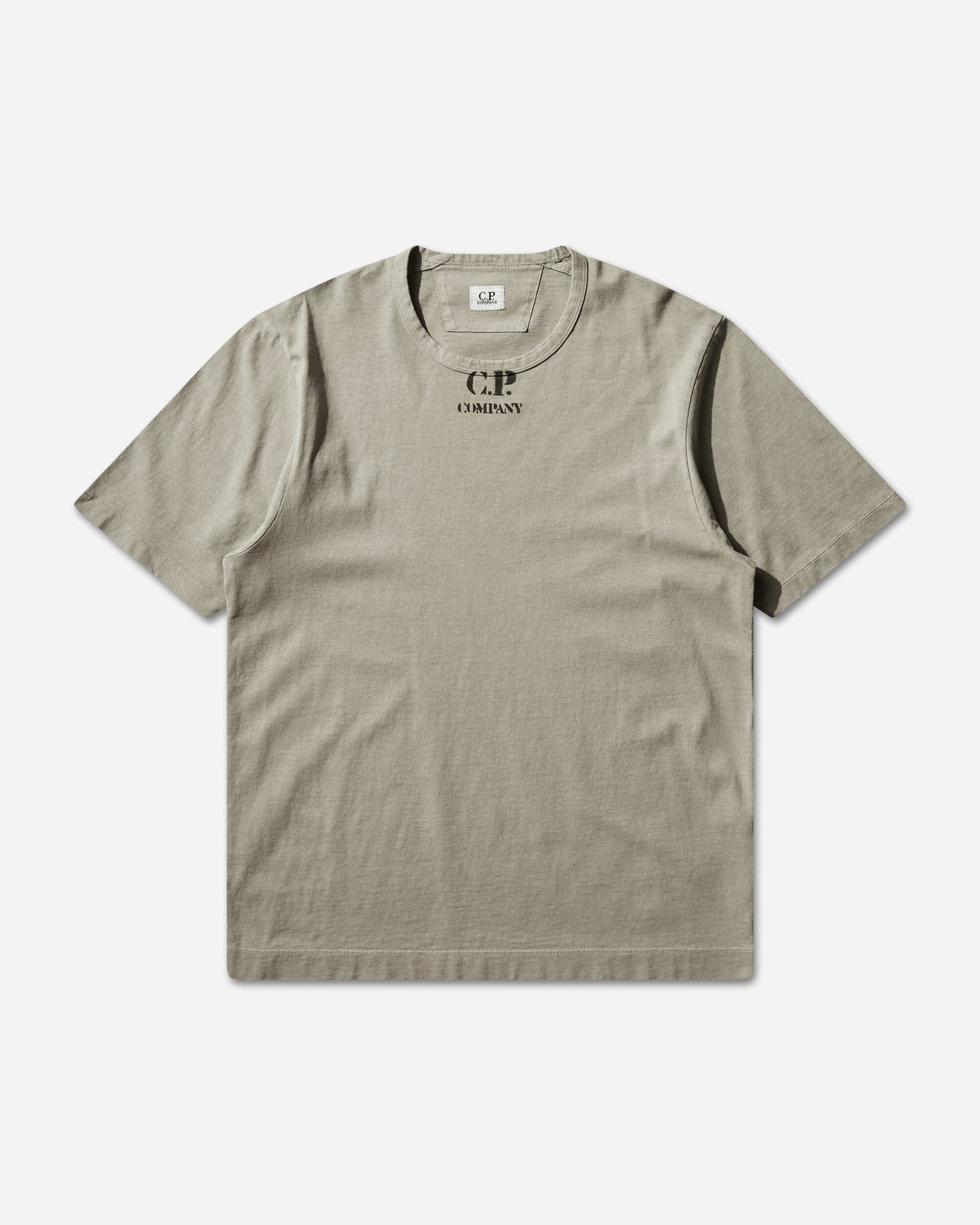 C.P. Company T-Shirts Short Sleeve In 1020 Jersey Moss Gray T-Shirts Shortsleeve 20CMTS214A-006057O 610