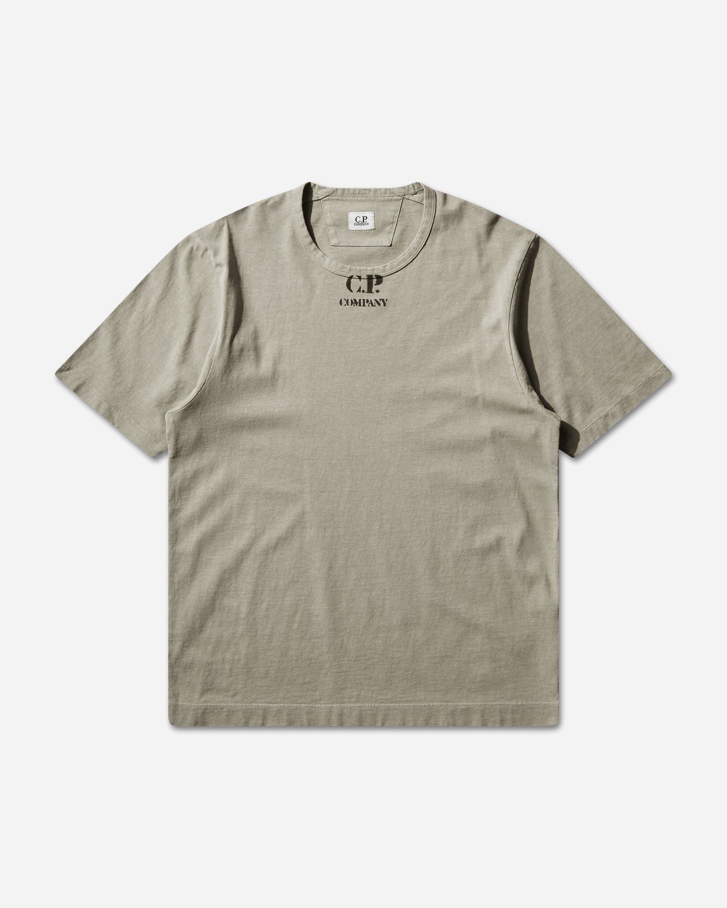 C.P. Company T-Shirts Short Sleeve In 1020 Jersey Moss Gray T-Shirts Shortsleeve 20CMTS214A-006057O 610