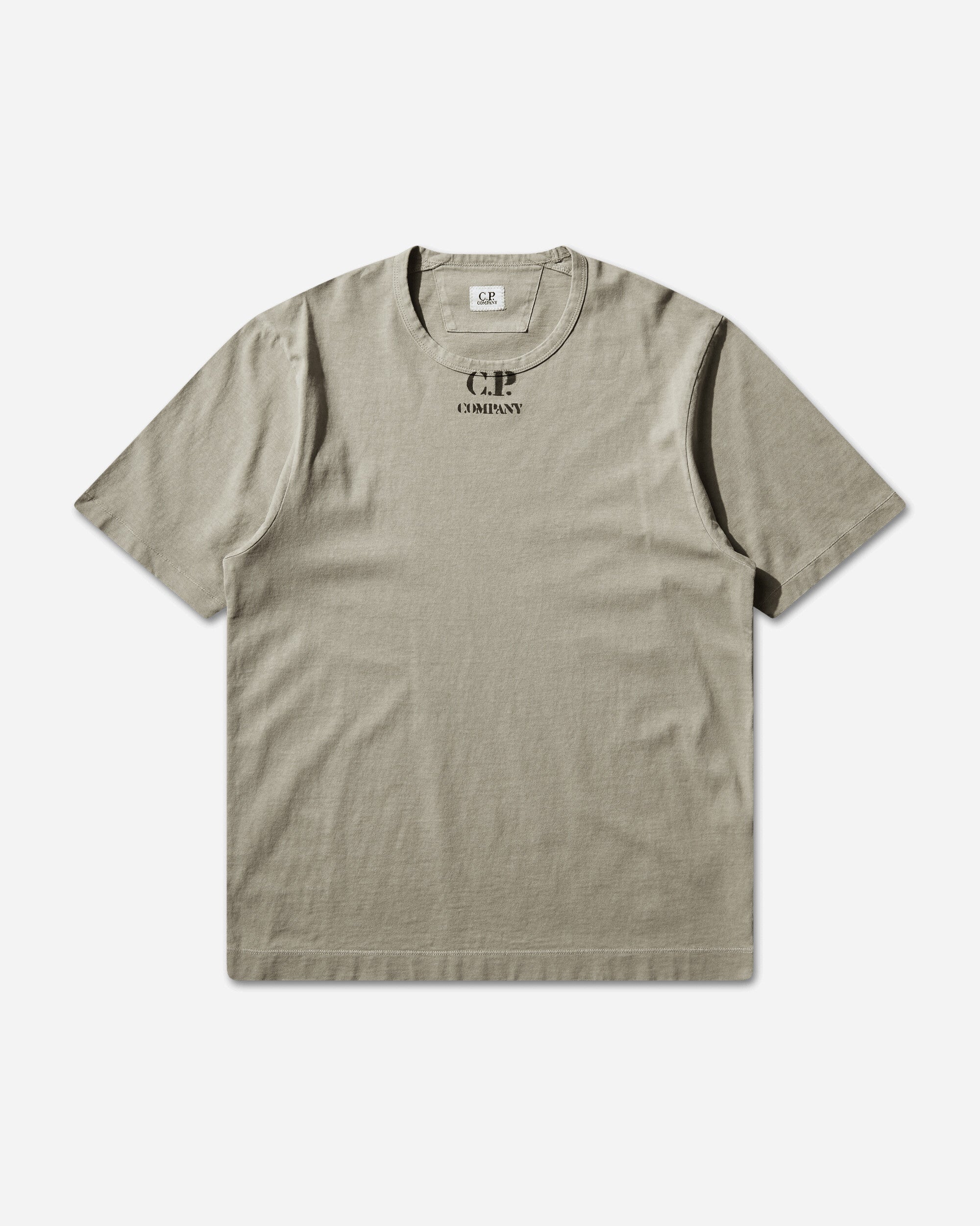 C.P. Company T-Shirts Short Sleeve In 1020 Jersey Moss Gray T-Shirts Shortsleeve 20CMTS214A-006057O 610