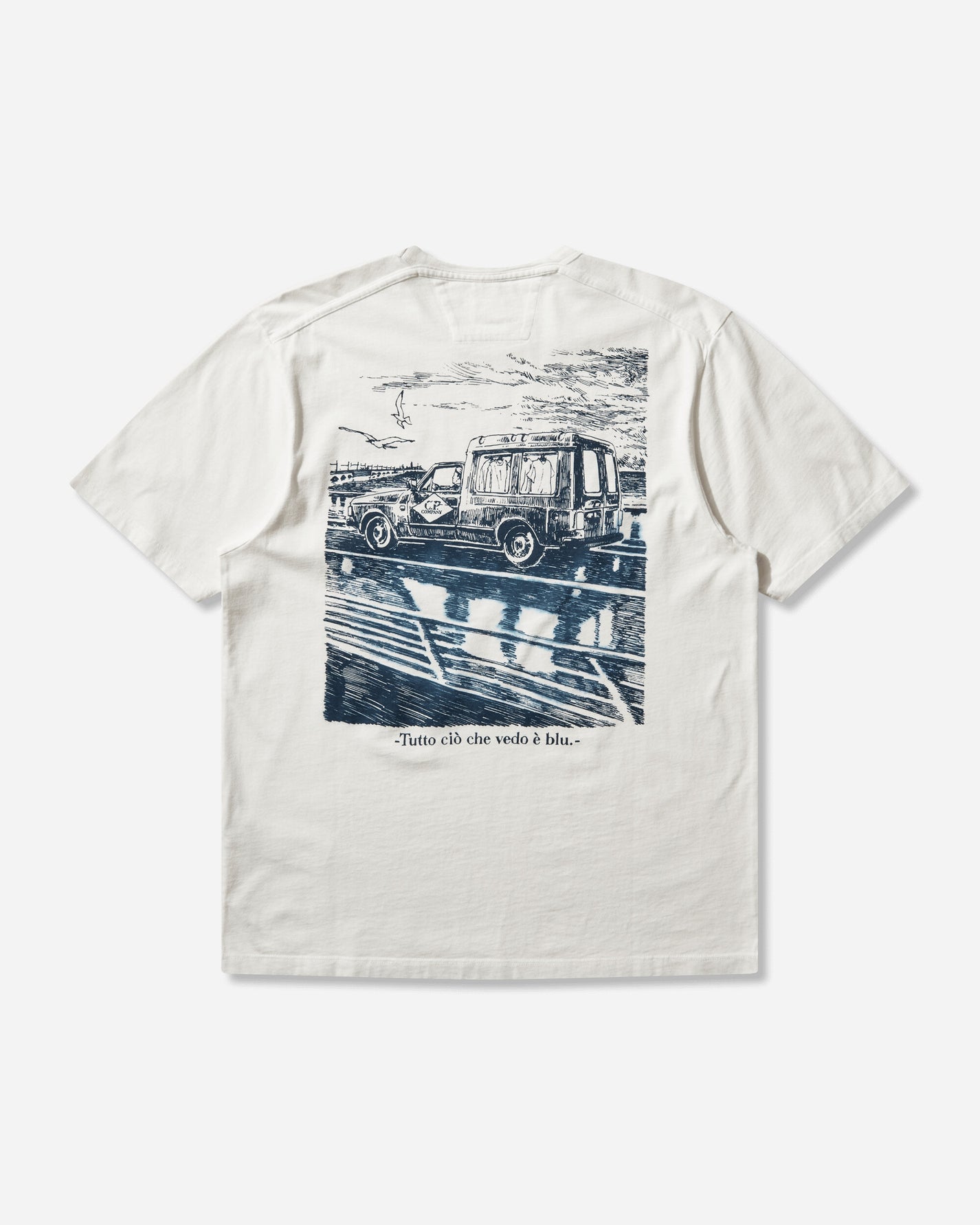 C.P. Company T-Shirts Short Sleeve In Jersey Gauze White T-Shirts Shortsleeve 20CMTS267A-110656W 103