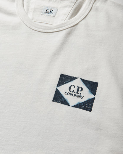 C.P. Company T-Shirts Short Sleeve In Jersey Gauze White T-Shirts Shortsleeve 20CMTS267A-110656W 103