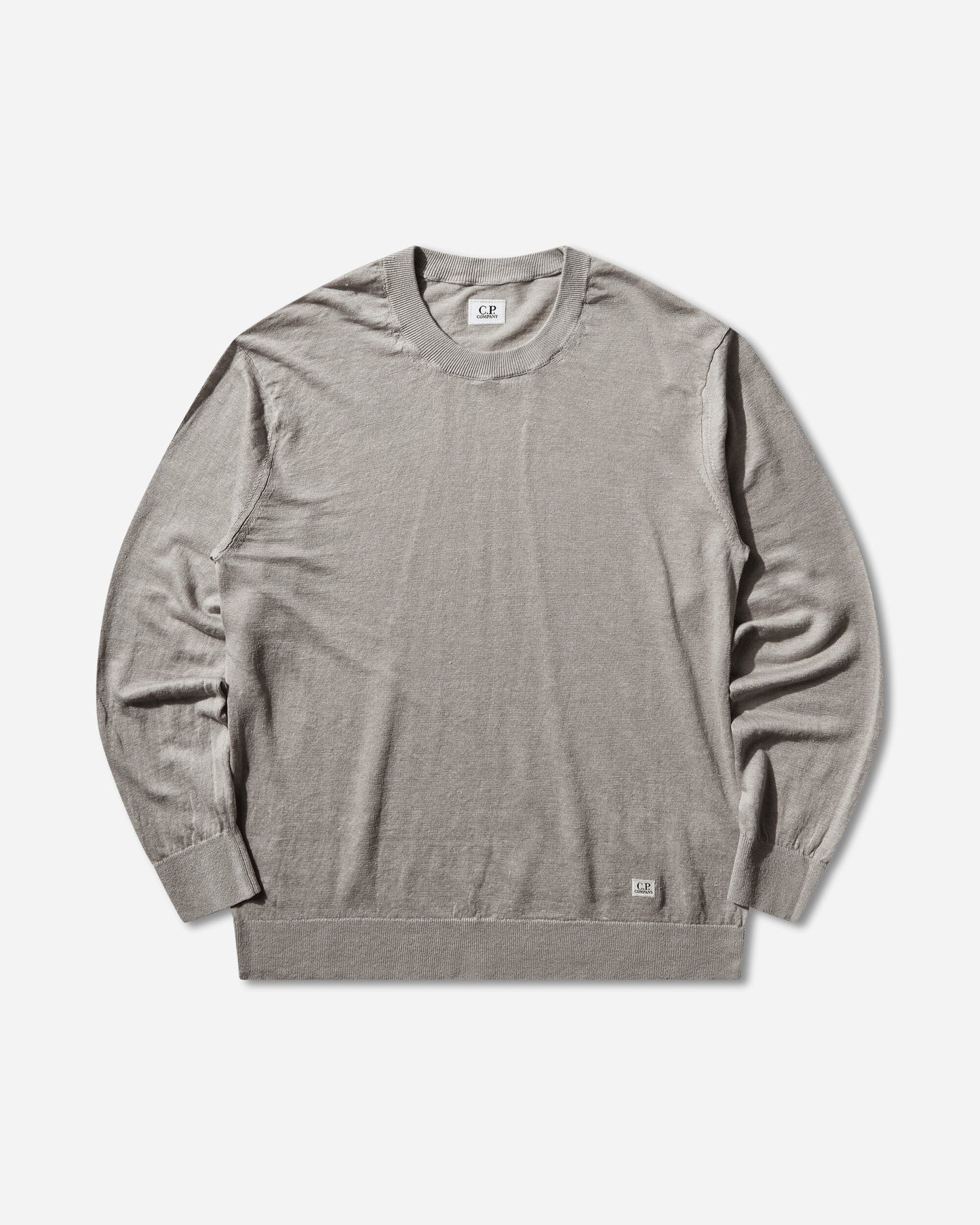 C.P. Company Knitwear Crew Neck In Flax Dove Knitwears Sweaters 20CMKN124A-110307A 904