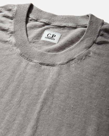 C.P. Company Knitwear Crew Neck In Flax Dove Knitwears Sweaters 20CMKN124A-110307A 904