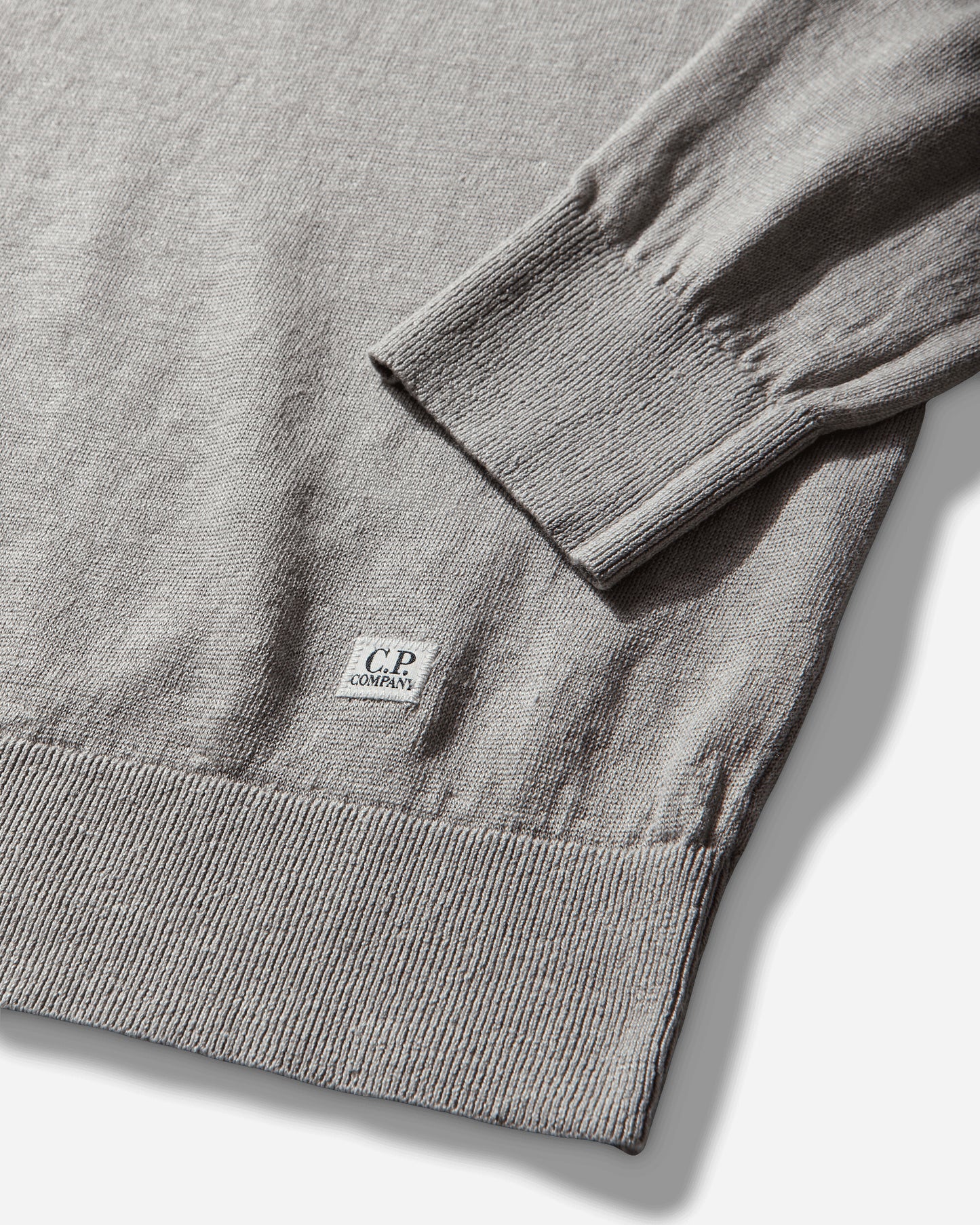 C.P. Company Knitwear Crew Neck In Flax Dove Knitwears Sweaters 20CMKN124A-110307A 904