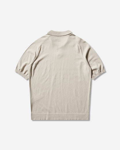 C.P. Company Knitwear Polo Collar In Cotton Crepe Frozen Dew Knitwears Sweaters 20CMKN104A-006323O 114