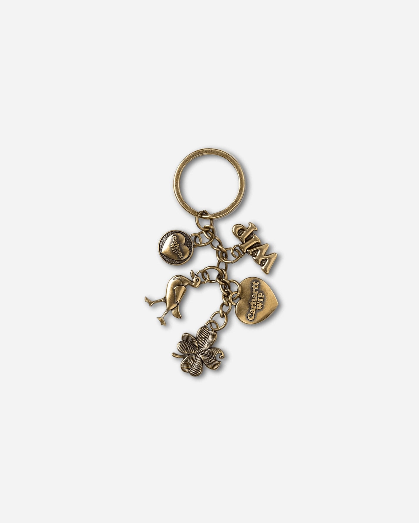 Carhartt WIP Charms Keychain Gold Small Accessories Keychains I036278 3KXX