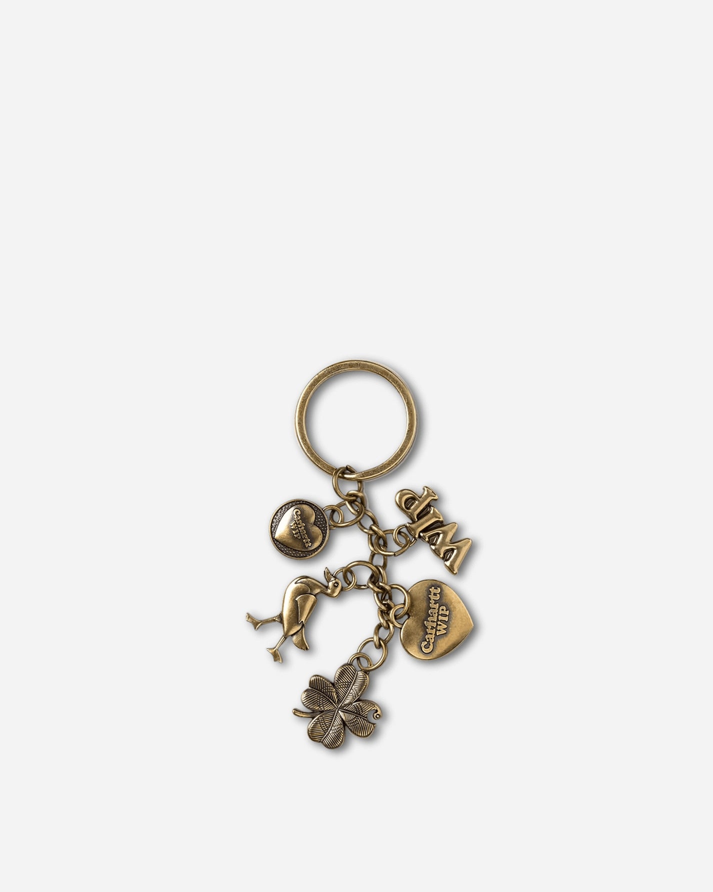 Carhartt WIP Charms Keychain Gold Small Accessories Keychains I036278 3KXX