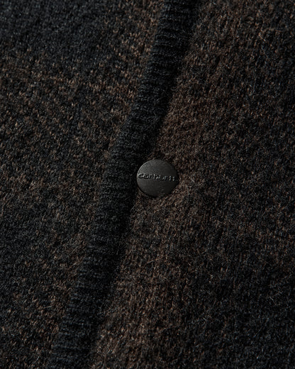 Carhartt WIP Everson Cardigan Everson Jacquard/Black/Palisan Knitwears Cardigans I035978 3PHXX