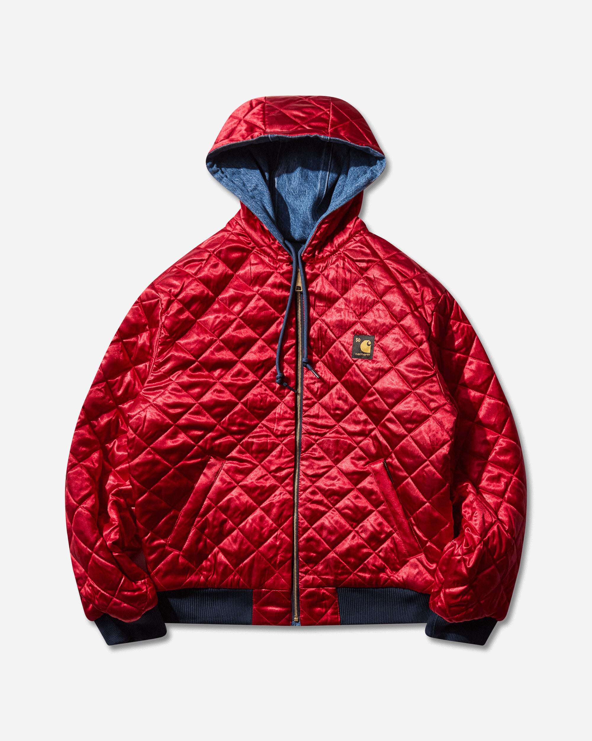 Carhartt WIP 50 Years Anniversary Og Active Jacket Denim Blue/USA Red Coats and Jackets Denim Jackets I035966 3FZ12