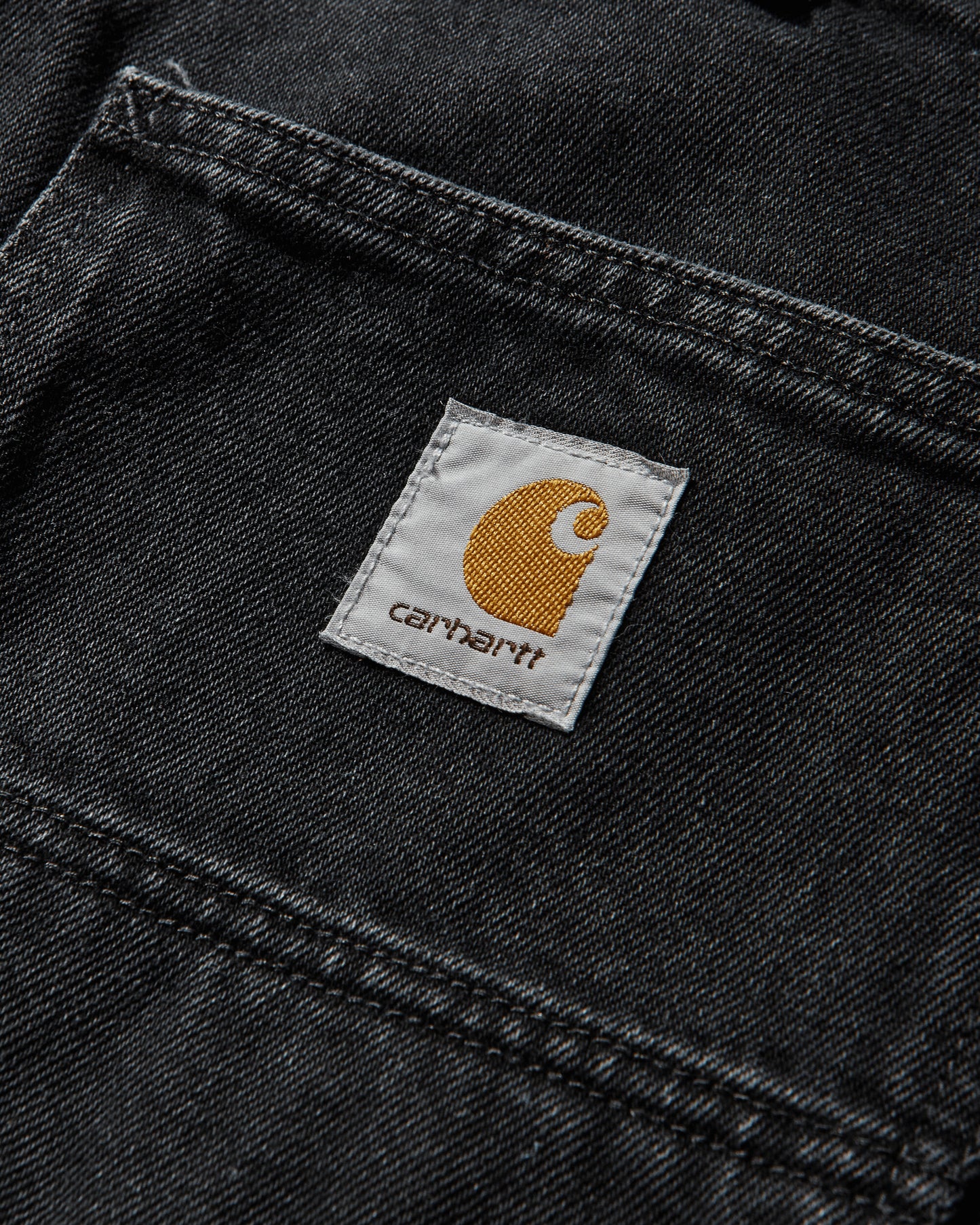 Carhartt WIP Double Knee Short Black Shorts Denim Short I034867 8906